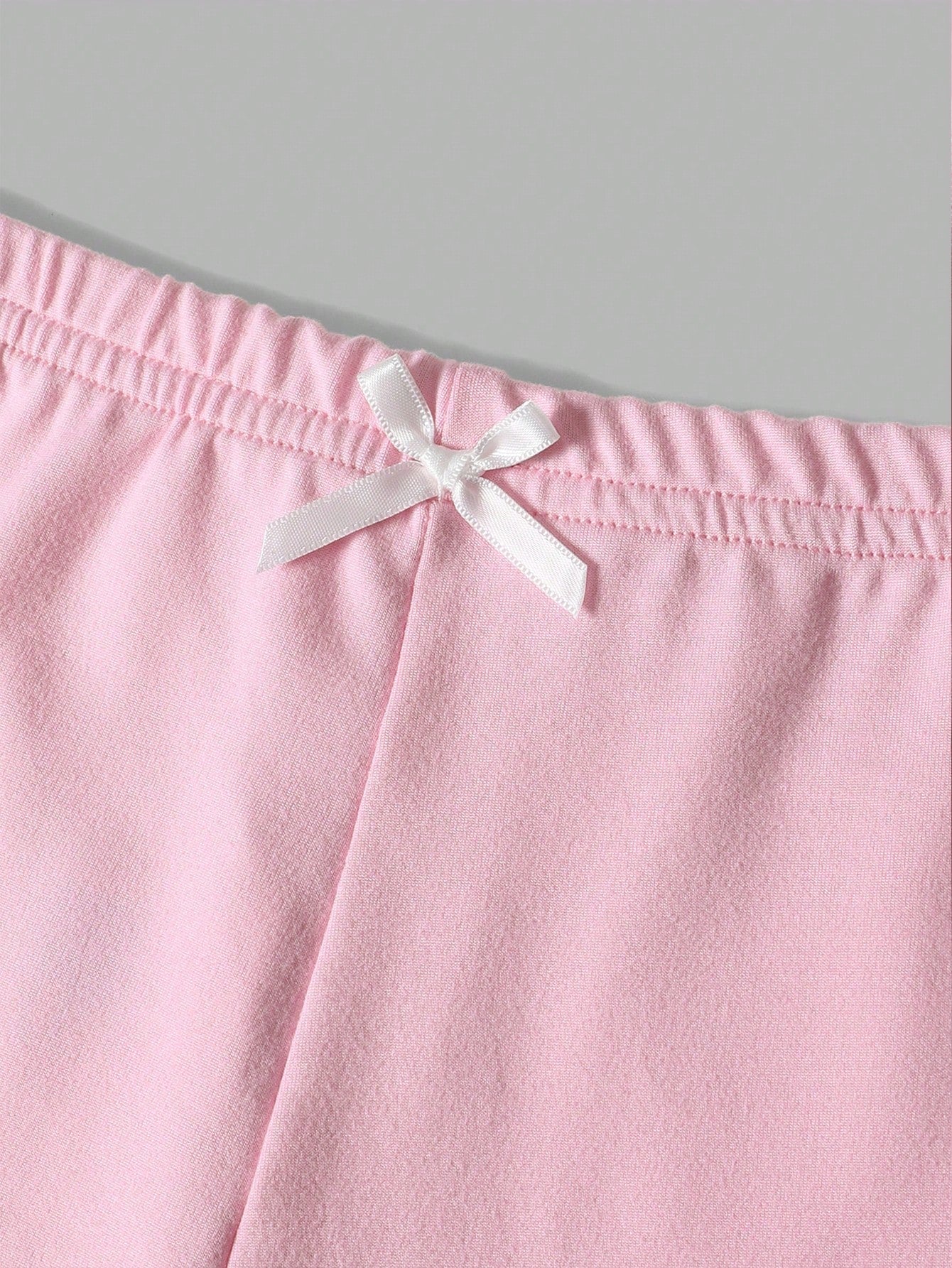 Vaclyn 2pcs/Set Pink Lace Patchwork Fitted Crop Top And Shorts