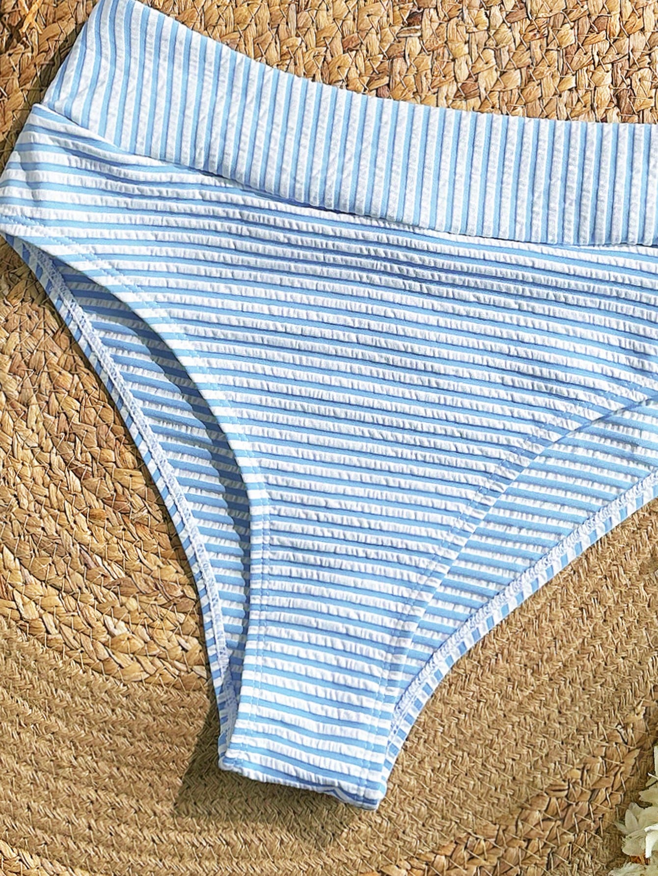 VCAY Plus Size Women Summer Beach Striped Bikini Swimsuit Set Bathing Suits For Woman Swim Sets