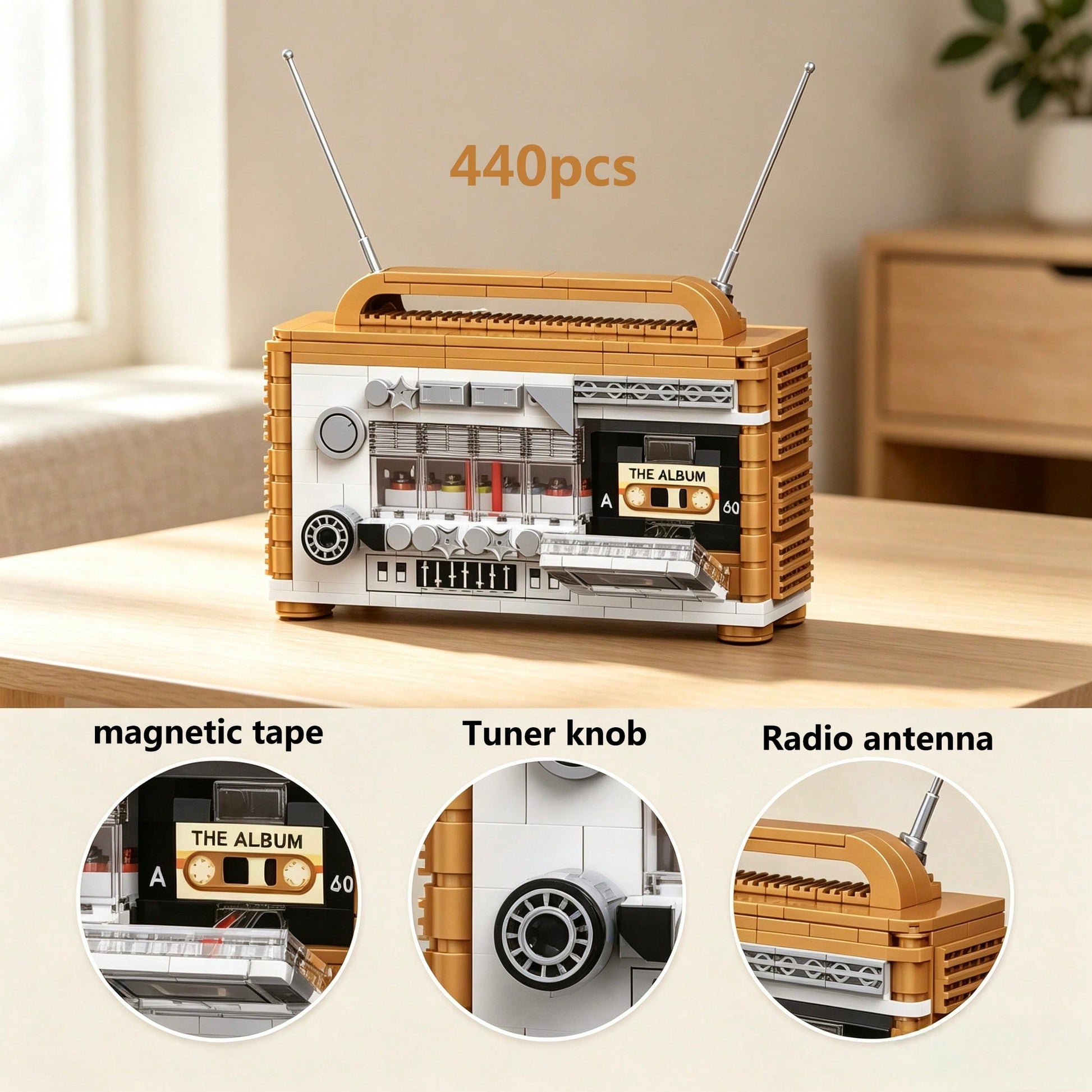 Vintage Series Radio, Camera, Replicated Classic Digital Products, Preserve Beautiful Memories Of The Past, 400+Pcs Model Toy Collection Decor