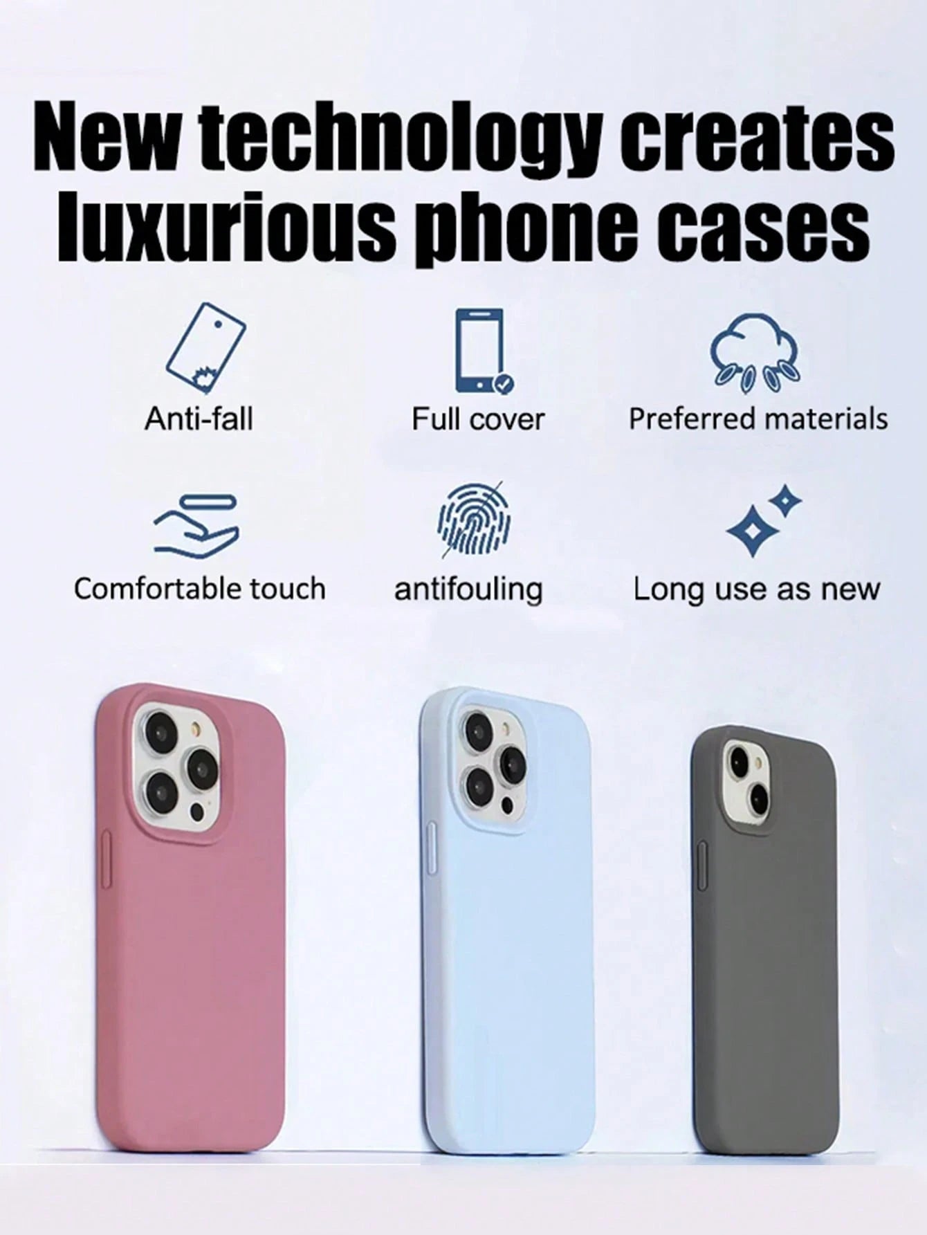 VRNOEI Upgraded Phone Case Suitable For IPhone 17 Pro Max, Compatible With IPhone 16, 11, 12, 13, 14, 15 Pro Max Plus, 17 Air Series, Anti-Drop Back Cover Accessories