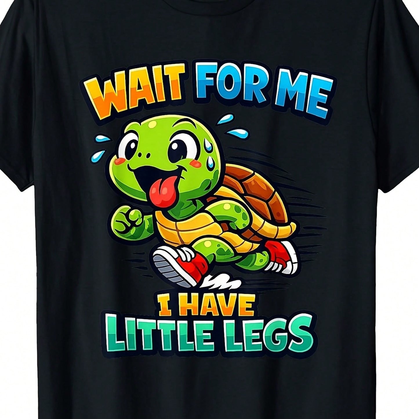 Wait For Me, My Calves Are Too Short! This Humorous Meme-Themed T-Shirt, Making It A Perfect Choice For Graduation Season And Father's Day.