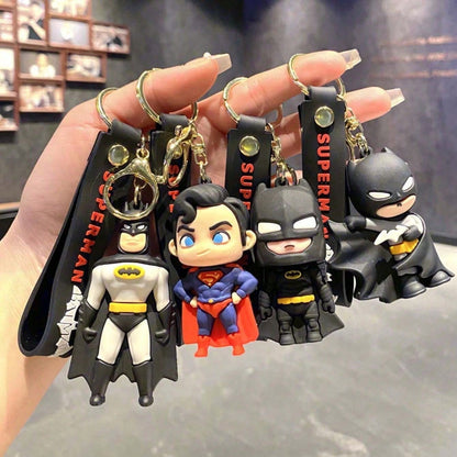 Warner Bros 1pc Cartoon Batman Keychain, Super Bag Accessories Man, Superhero Batman Key Chain Bag Pendant, Party Decoration Bag Accessories, Party Costume Accessories Party Small Gifts, Birthday Holi