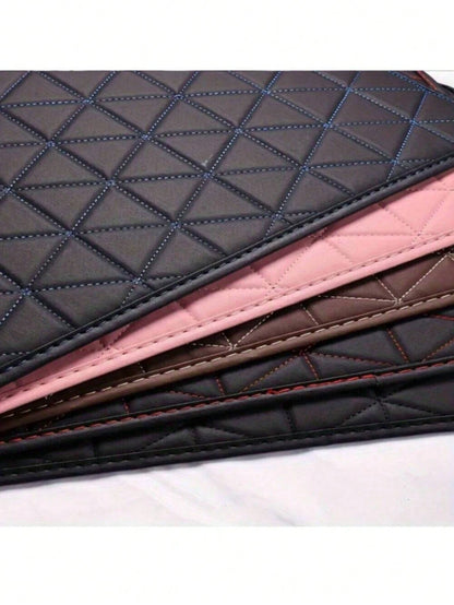 Waterproof PU Car Floor Mats, Full Set Front And Rear Carpets For Interior Protection, Car Interior Accessories, Durable Stylish Simple Design For Men And Women, All-Weather Protection, Easy Cleaning
