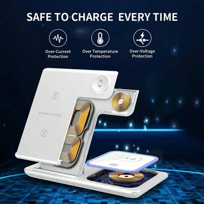 Wireless Charging Station 3-In-1 15W Fast Charging Charger Cradle For 16 15 14 13 12 11 X 8 Pro Max/Pro/Mini/Plus For Watch Ultra10/ 9/8 7/6/5/4/3/2 SE For Pods 3/2/Pro Gifts For Mother, Family, Frien