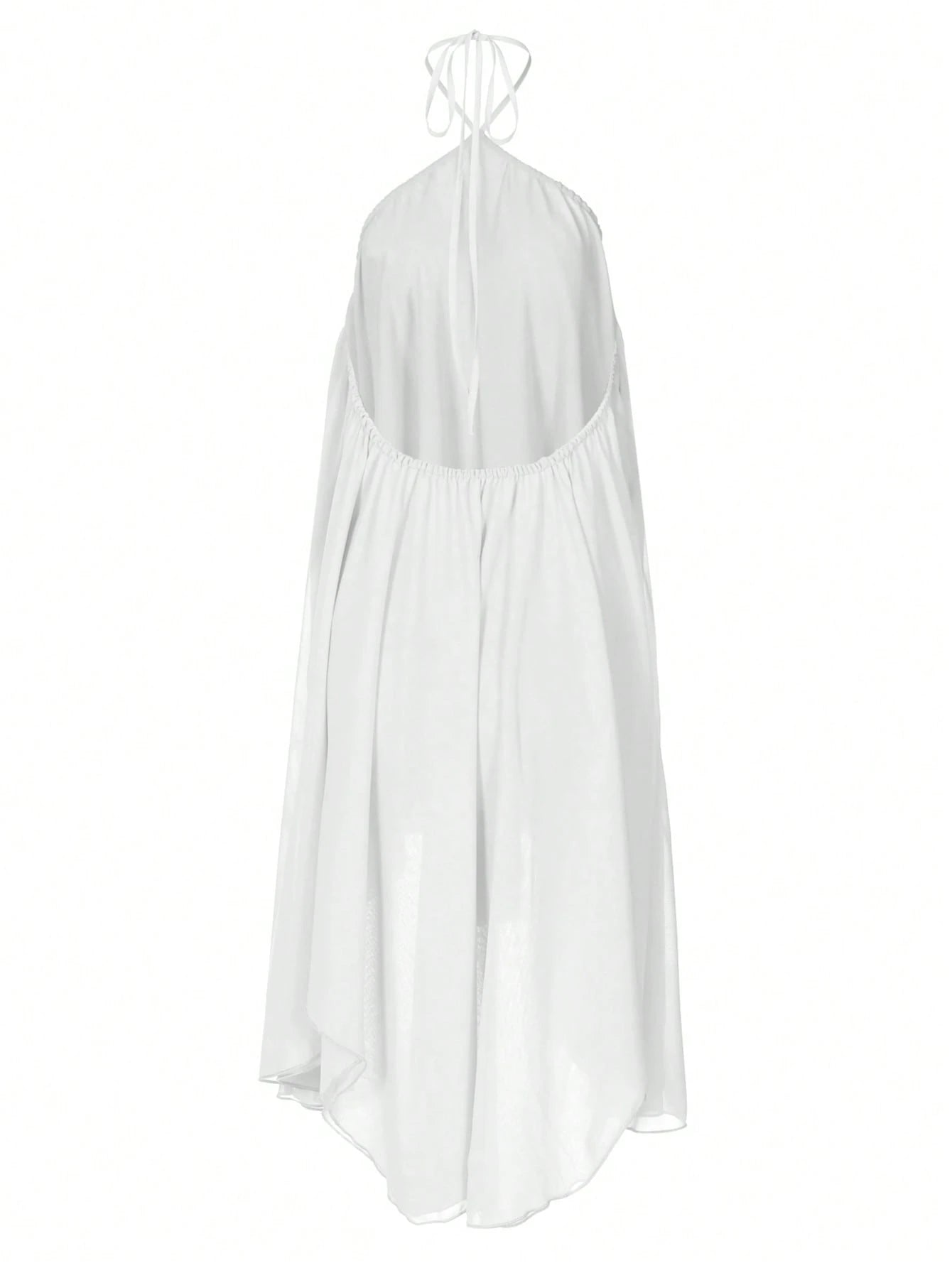 Women's Backless Spaghetti Strap Sleeveless Mini Dress, Sexy Elegant Fashion Party Dress, Suitable For Office, Commute, And Vacation White Summer, Cocktail