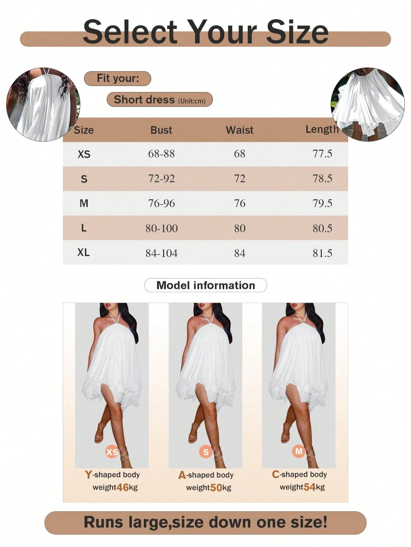 Women's Backless Spaghetti Strap Sleeveless Mini Dress, Sexy Elegant Fashion Party Dress, Suitable For Office, Commute, And Vacation White Summer, Cocktail
