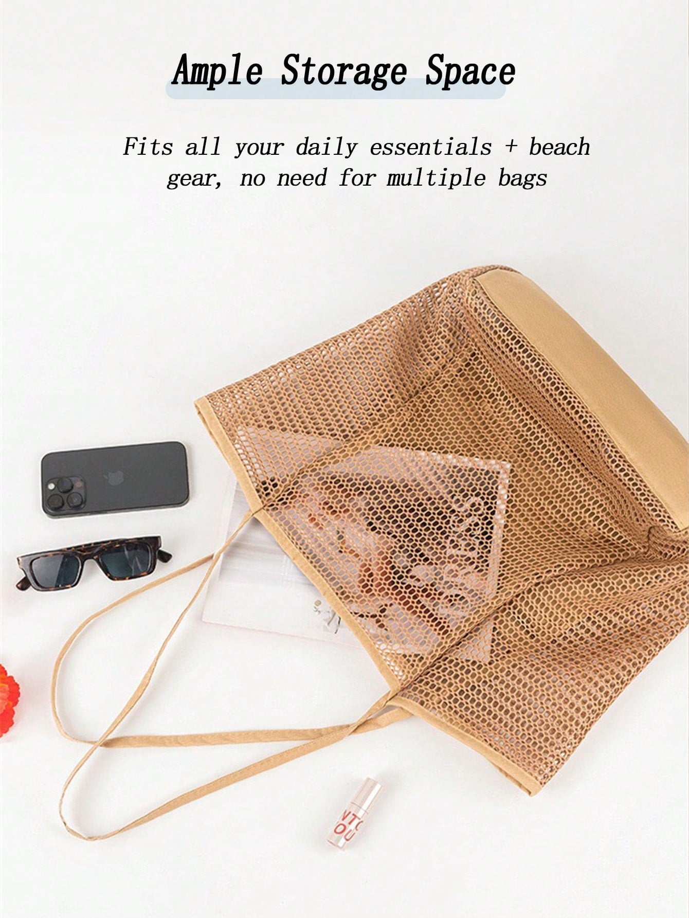 Women's Breathable Large Capacity Straw Knitting Tote Bag Casual Beach Shoulder Handbag Suitable For Summer Vacation Daily Commute And Weekend Getaway