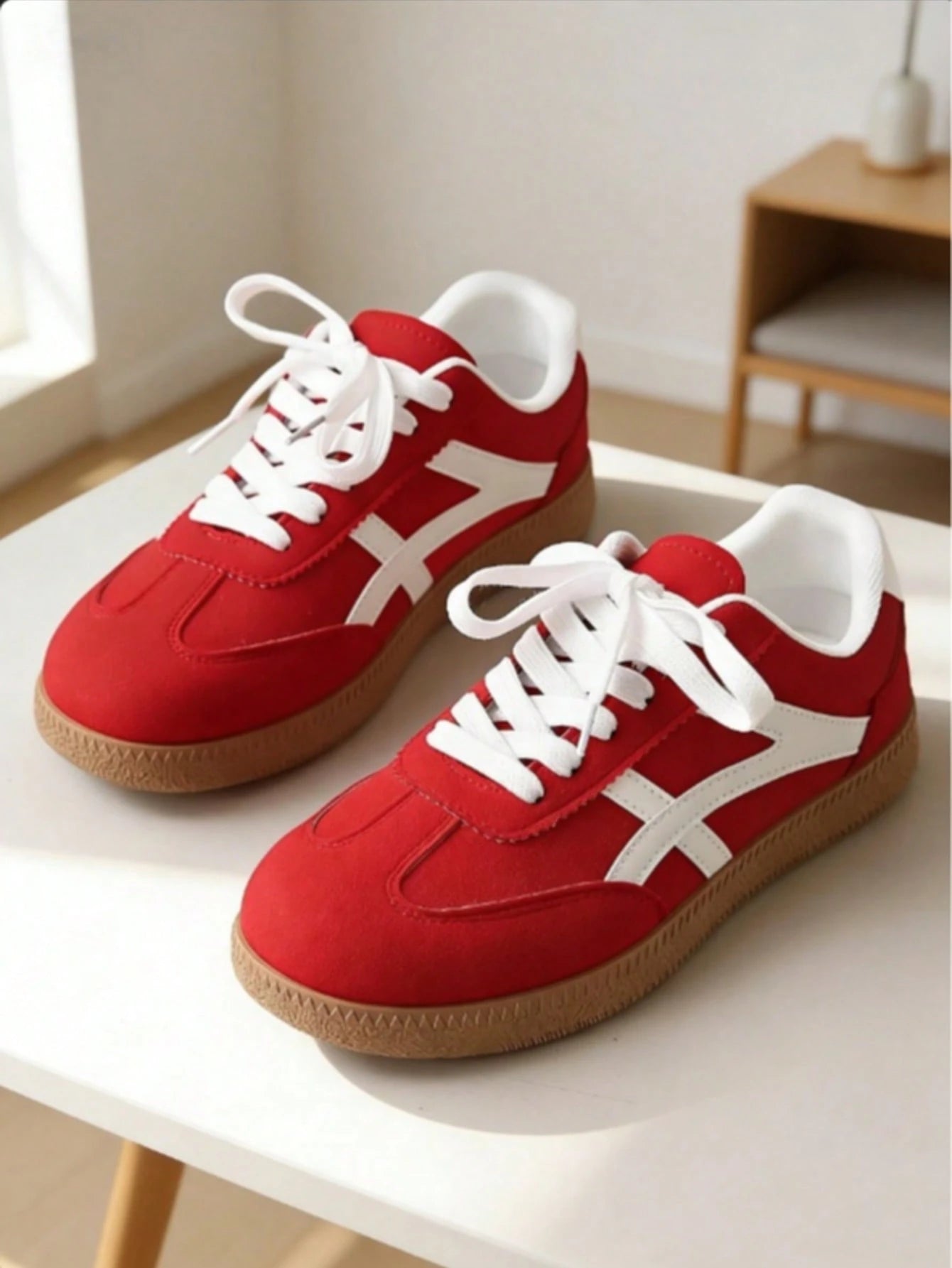 Women's Casual Sneakers, Flat, Lightweight, Comfortable For Fitness, Walking, Skateboarding