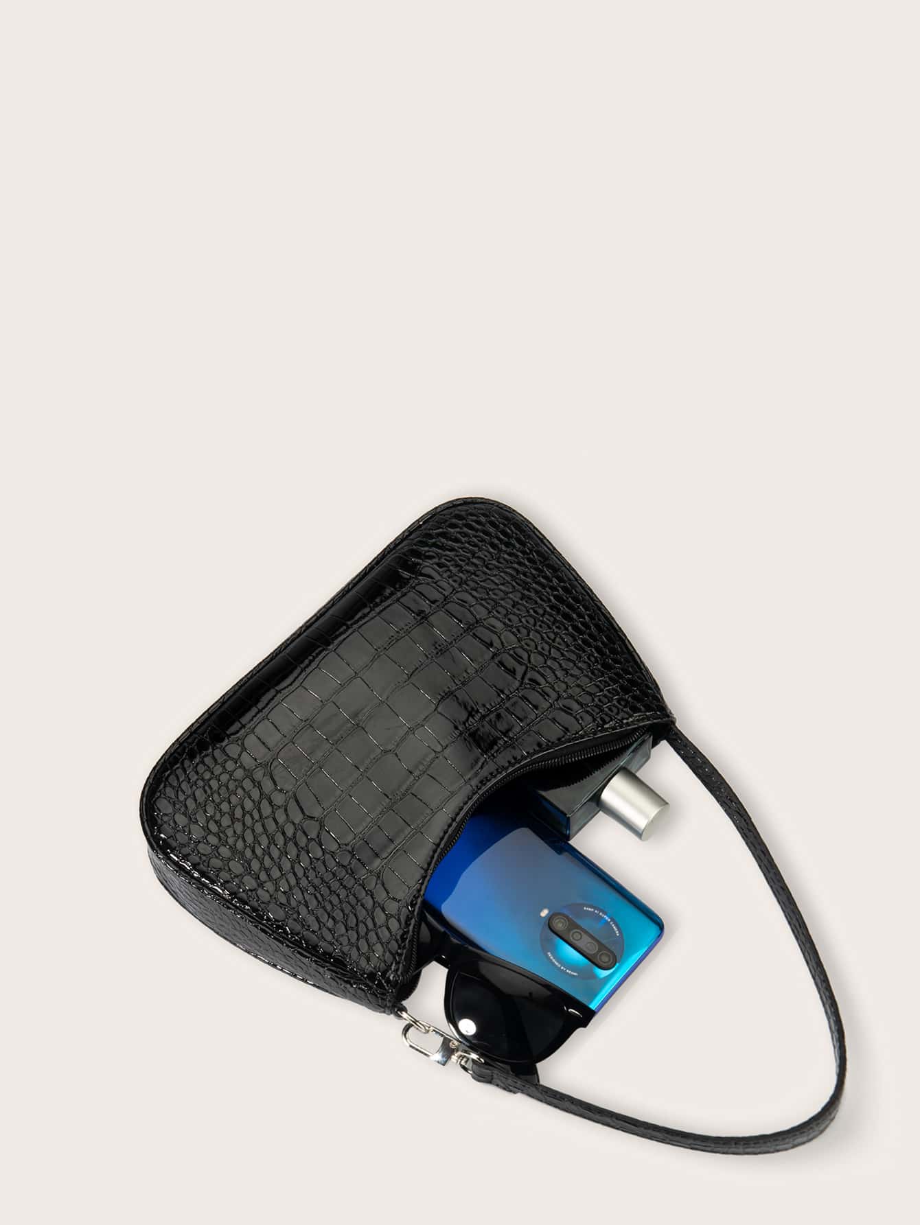 Women's Crocodile Embossed Fashion Everyday Shoulder Bag/Underarm Bag