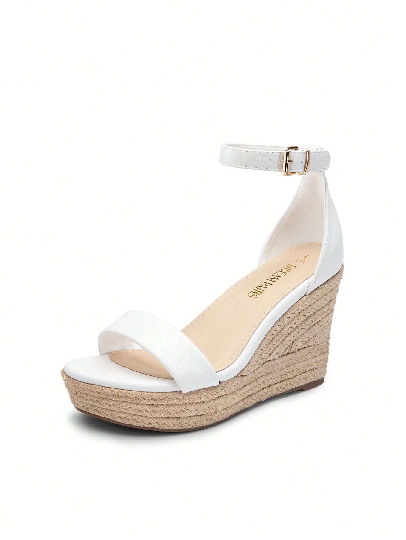 Women's Espadrilles Wedge Sandals Open Toe Comfortable Adjustable Ankle Strap 3.6 Inch For Vocation Walking Beach Dressy Summer Platform Shoes
