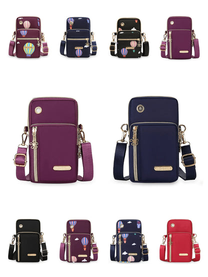 Women's Fashion Multi-Zipper Phone Bag With Metal Decor Wristlet Crossbody Arm Bag Handheld Wallet Purse For Women Wallet Purse Wallet Small Wallet Bags Ladies Sling Sling Bag Women Mini Wallet Purses