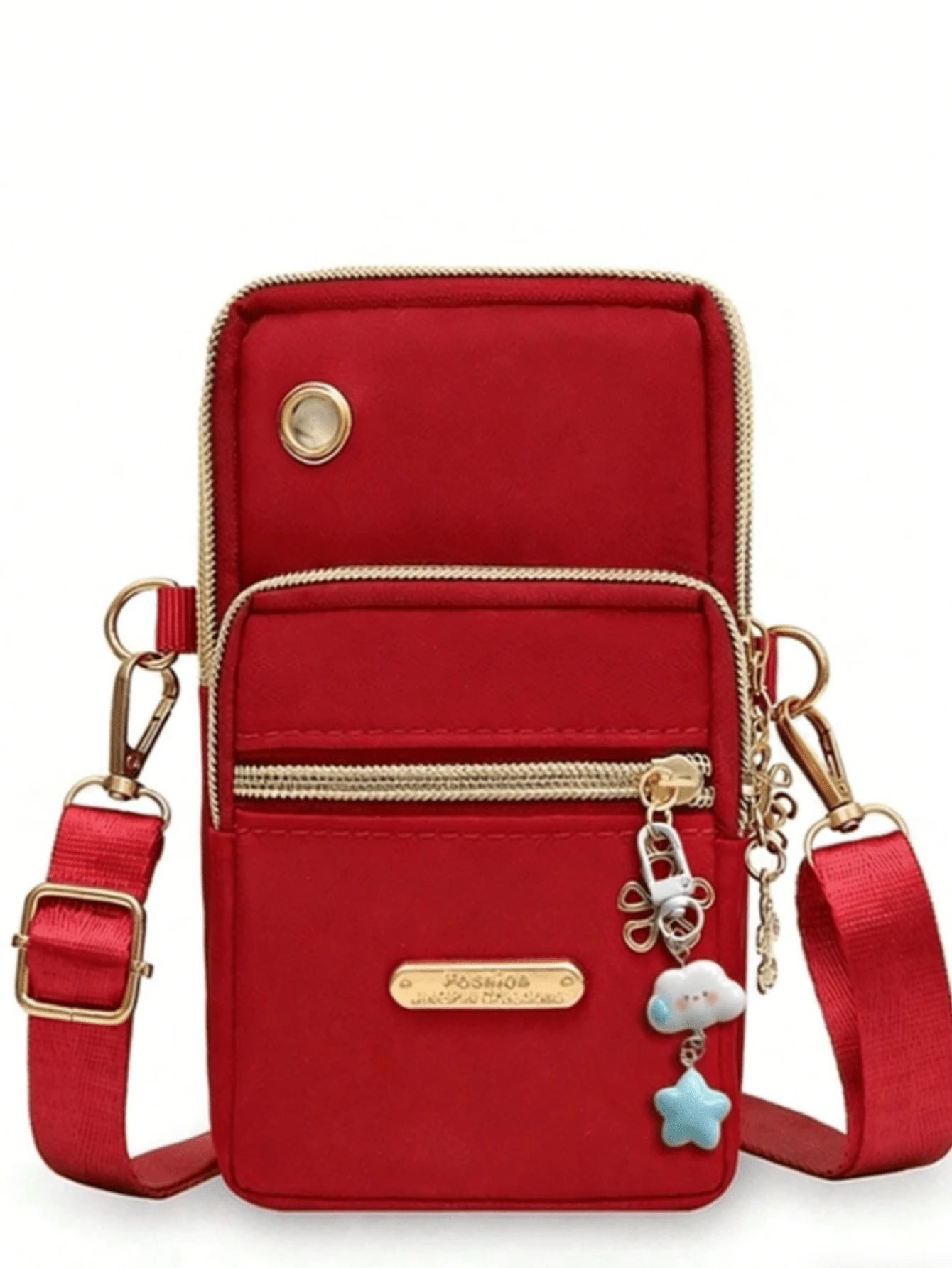 Women's Fashion Multi-Zipper Phone Bag With Metal Decor Wristlet Crossbody Arm Bag Handheld Wallet Purse For Women Wallet Purse Wallet Small Wallet Bags Ladies Sling Sling Bag Women Mini Wallet Purses