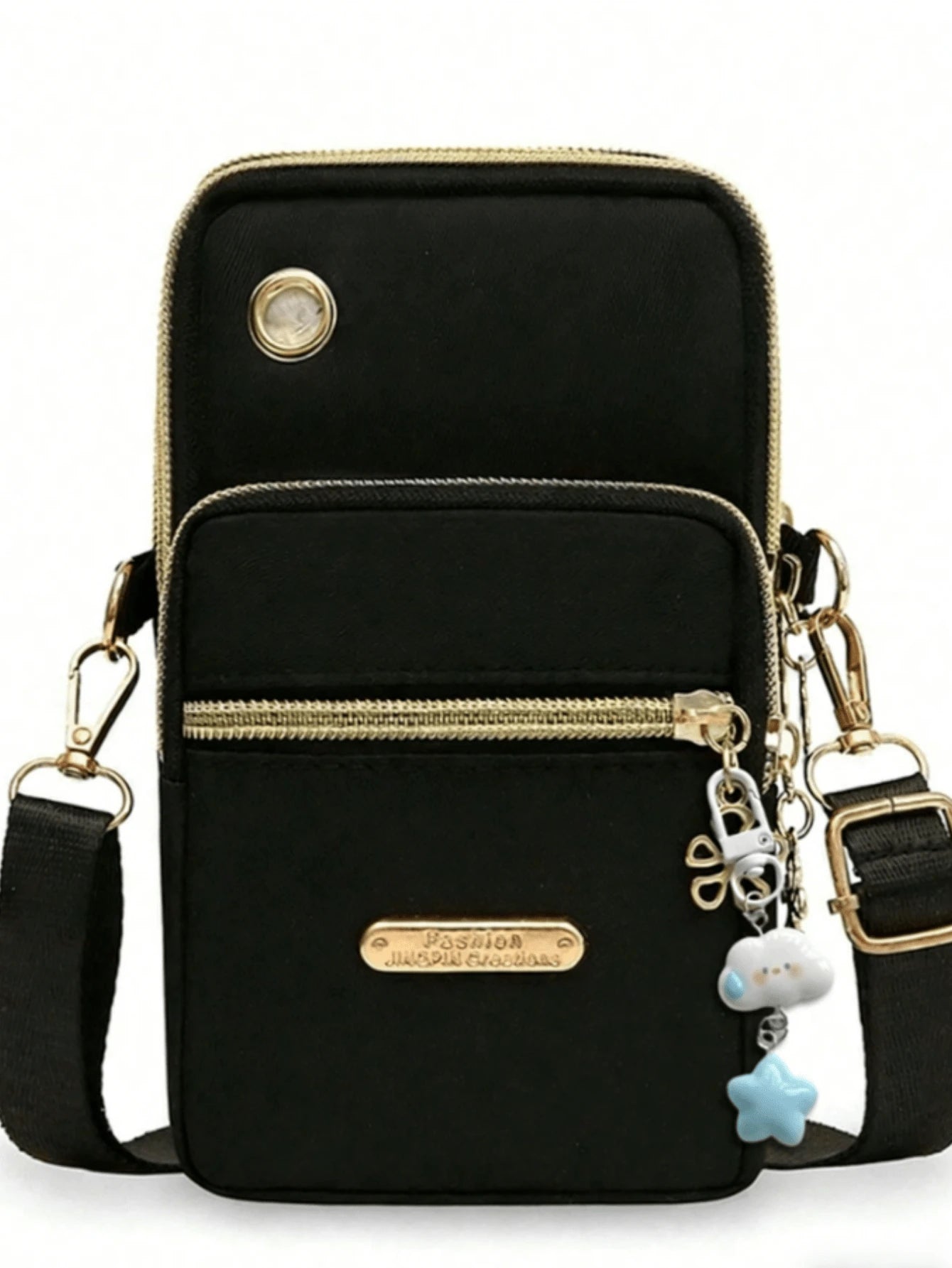 Women's Fashion Multi-Zipper Phone Bag With Metal Decor Wristlet Crossbody Arm Bag Handheld Wallet Purse For Women Wallet Purse Wallet Small Wallet Bags Ladies Sling Sling Bag Women Mini Wallet Purses