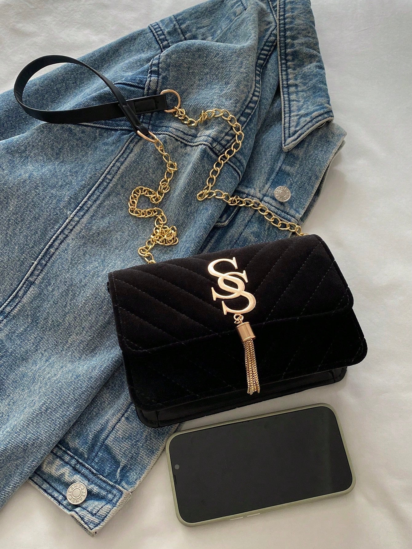 Women's Fashion Solid Color PU Leather Quilted Shoulder Bag, Multifunctional Flap Chain Crossbody Bag,Business Professional Women