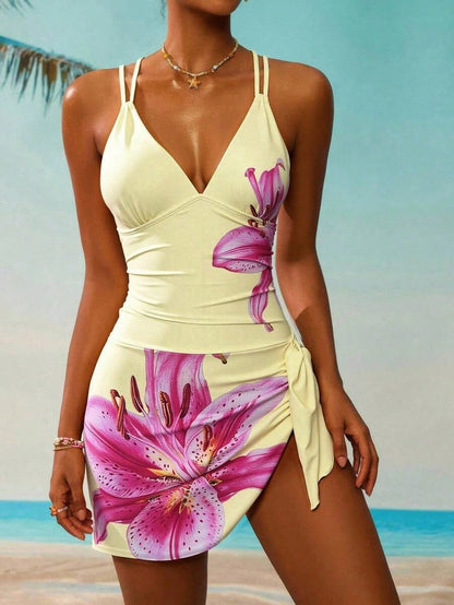 Women's Floral Print Beach Sarong