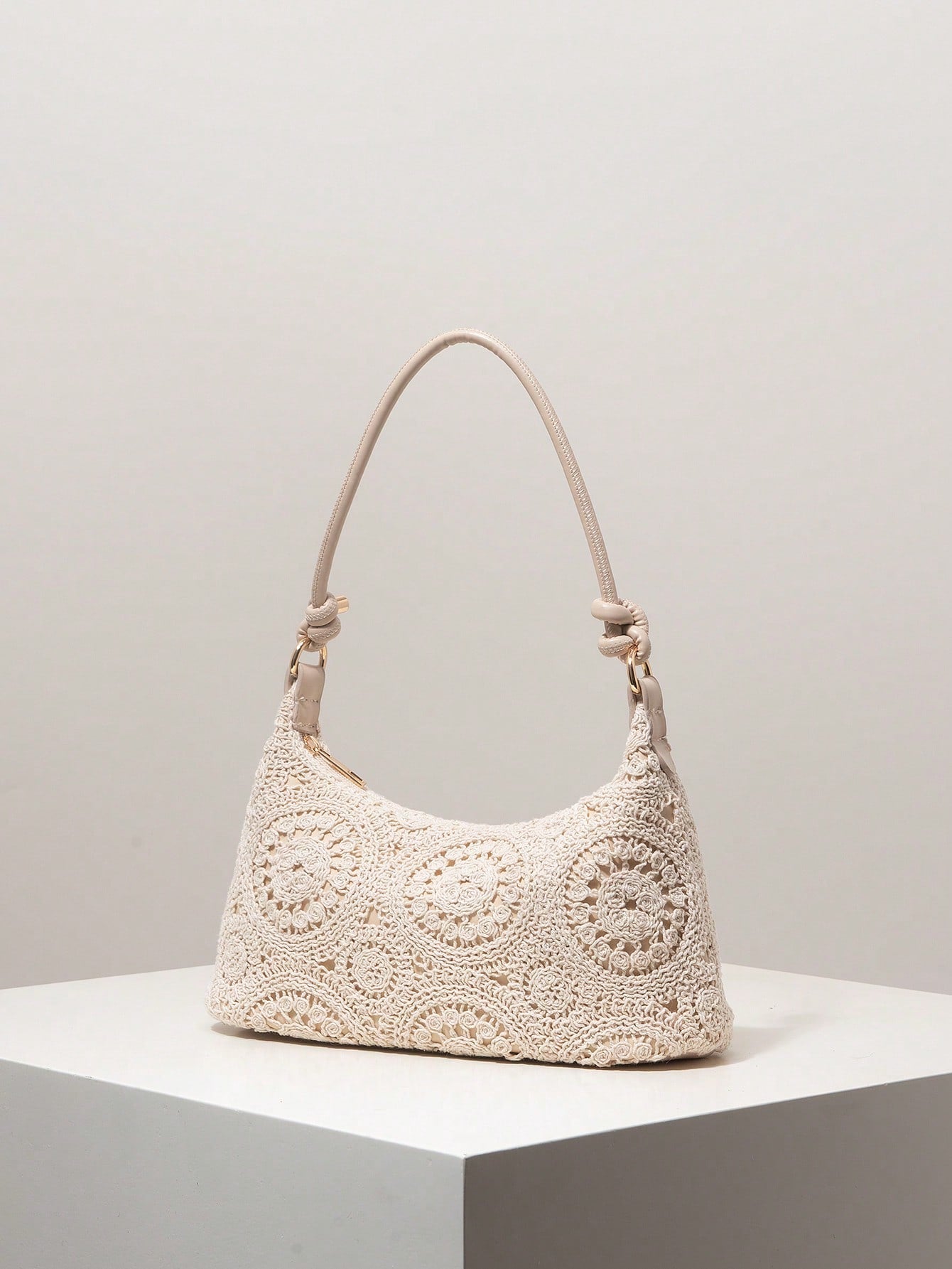 Women's Floral Print Shoulder Bag, Bohemian Style Summer Beach Bag, Essential For Travel And Vacation,Holiday,Straw Bag, Boho Chic