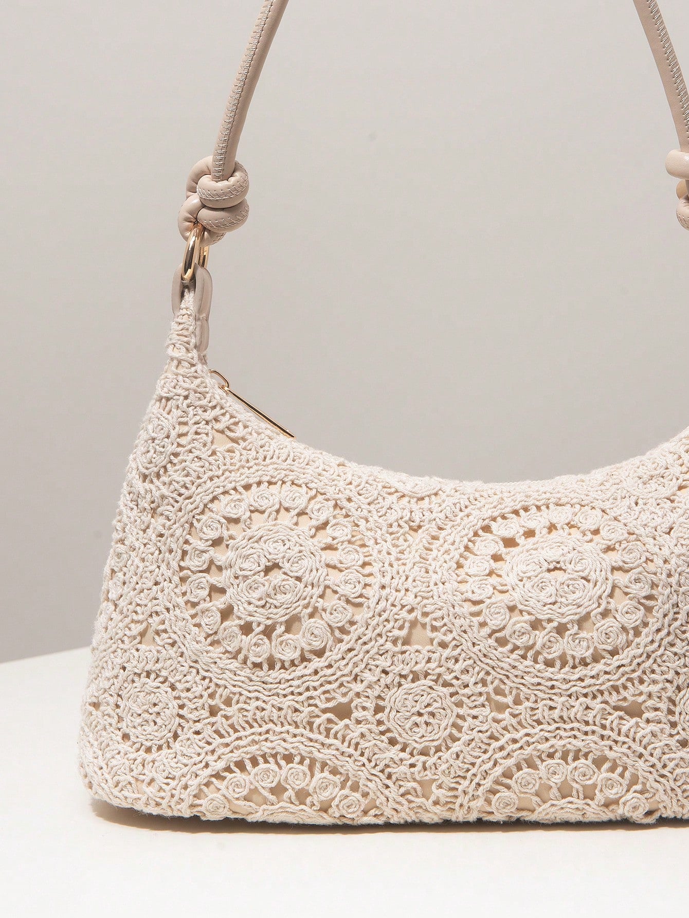 Women's Floral Print Shoulder Bag, Bohemian Style Summer Beach Bag, Essential For Travel And Vacation,Holiday,Straw Bag, Boho Chic