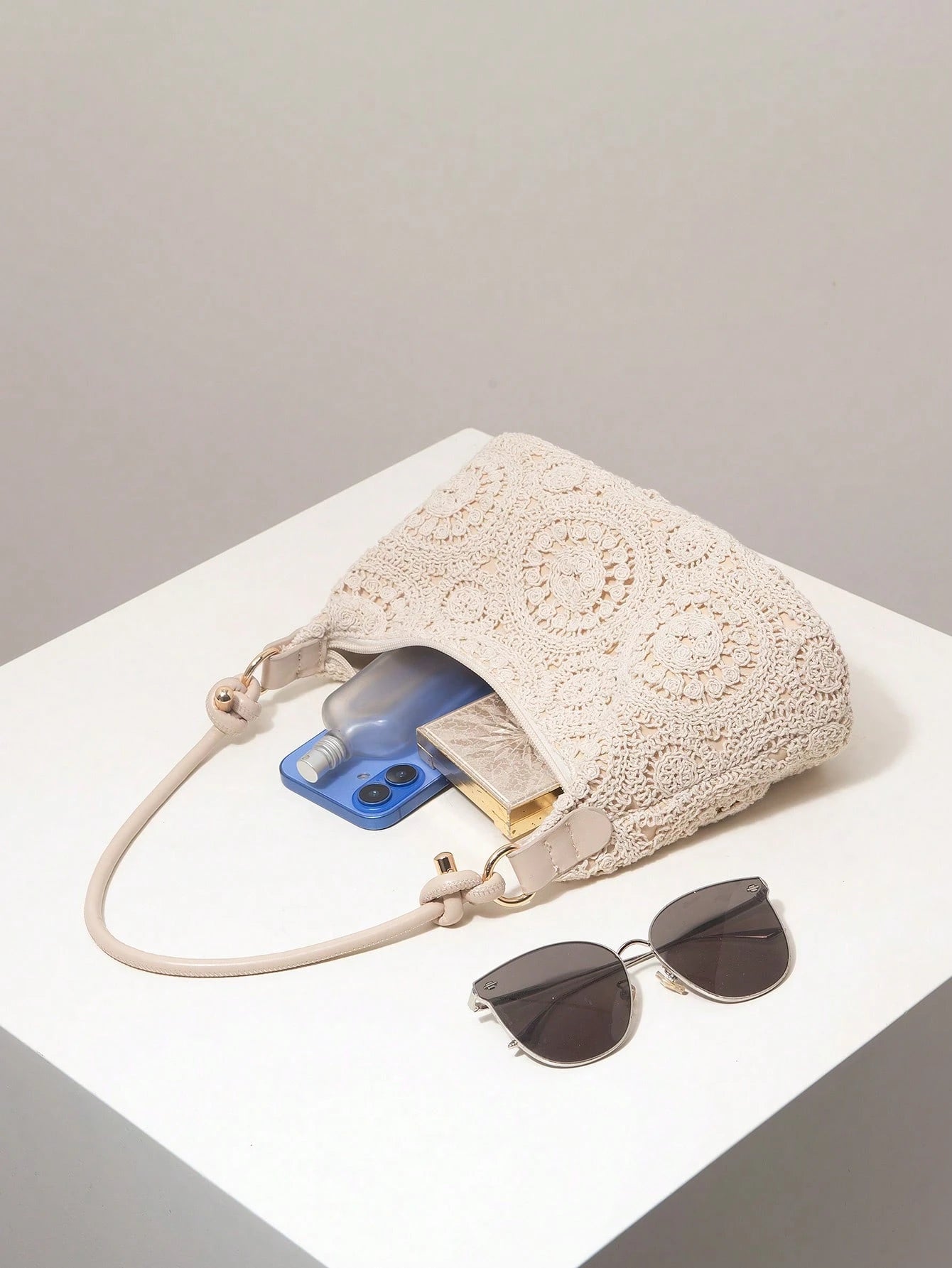Women's Floral Print Shoulder Bag, Bohemian Style Summer Beach Bag, Essential For Travel And Vacation,Holiday,Straw Bag, Boho Chic