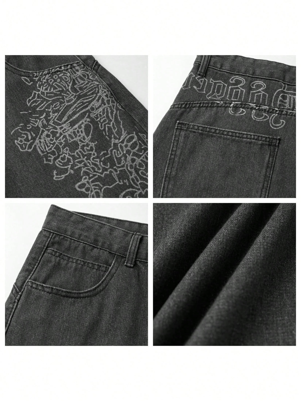 Women's Hip Hop Baggy Jeans Wide Leg Mid-Low Waist Jeans Loose Boyfriends Jeans 90s Vintage Denim Pants For Back To School