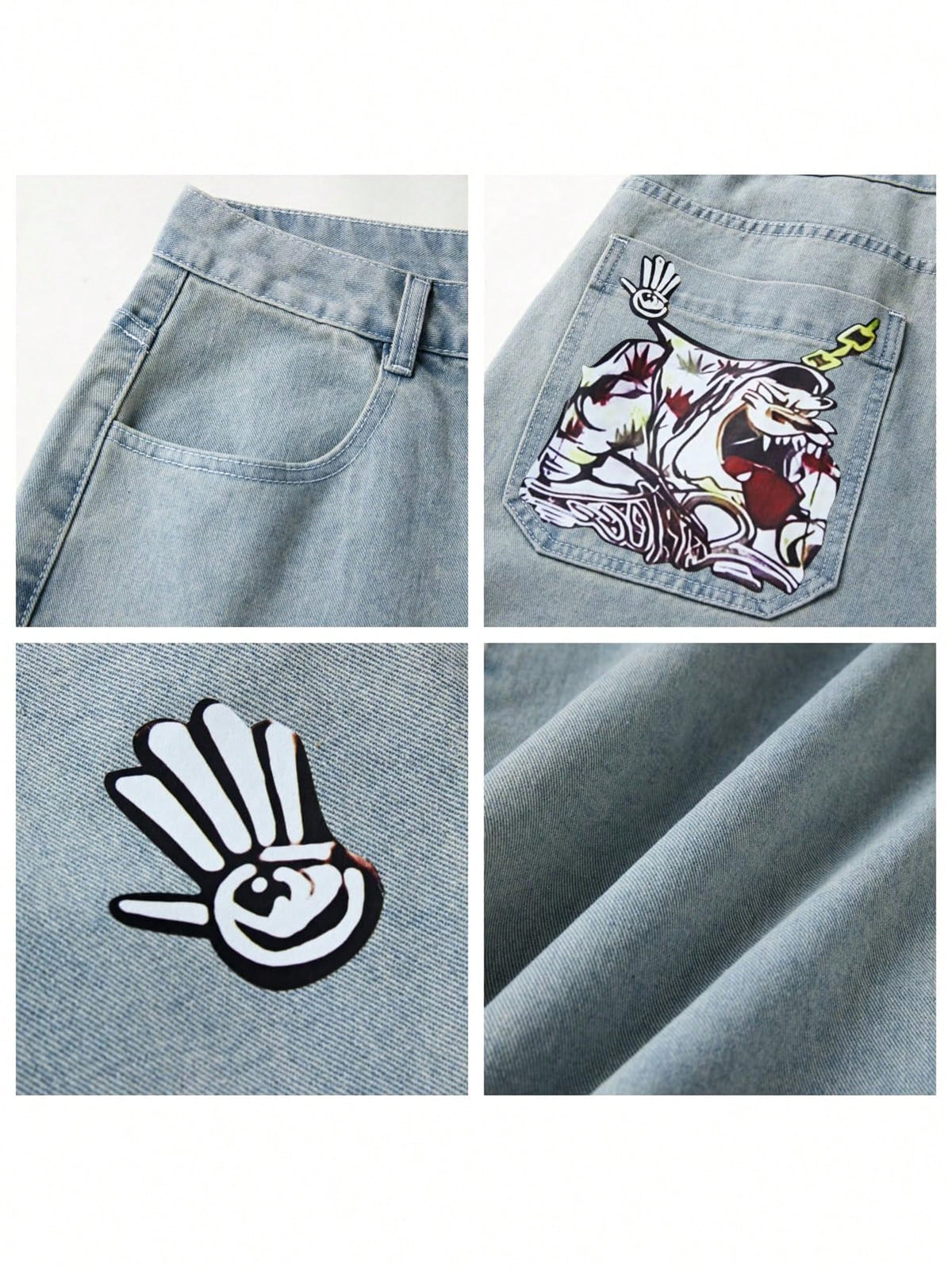 Women's Hip Hop Baggy Jeans Wide Leg Mid-Low Waist Jeans Loose Boyfriends Jeans 90s Vintage Denim Pants For Back To School