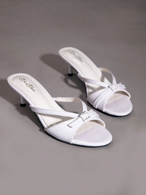 Women's Kitten Heel Round Toe Sandals, Celebrity Cross Strap Slides, Bowknot Sandals Summer Women's Shoes, Open Toe Stiletto High Heel Sandals, Party High Heel Sandals Women, Non-Slip Stiletto Heel Sa