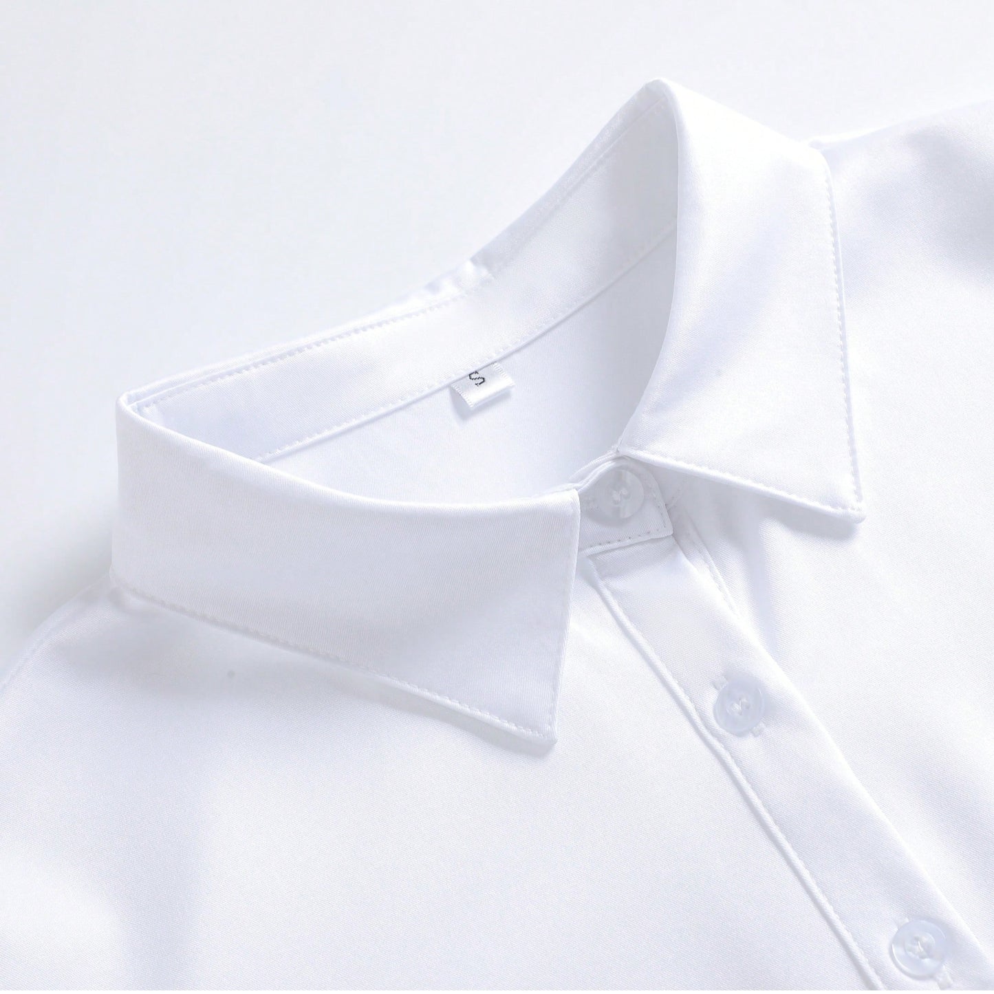 Women's Long Sleeve Wrinkle-Resistant Shirt, White, Professional Formal Workwear Blouse Spring