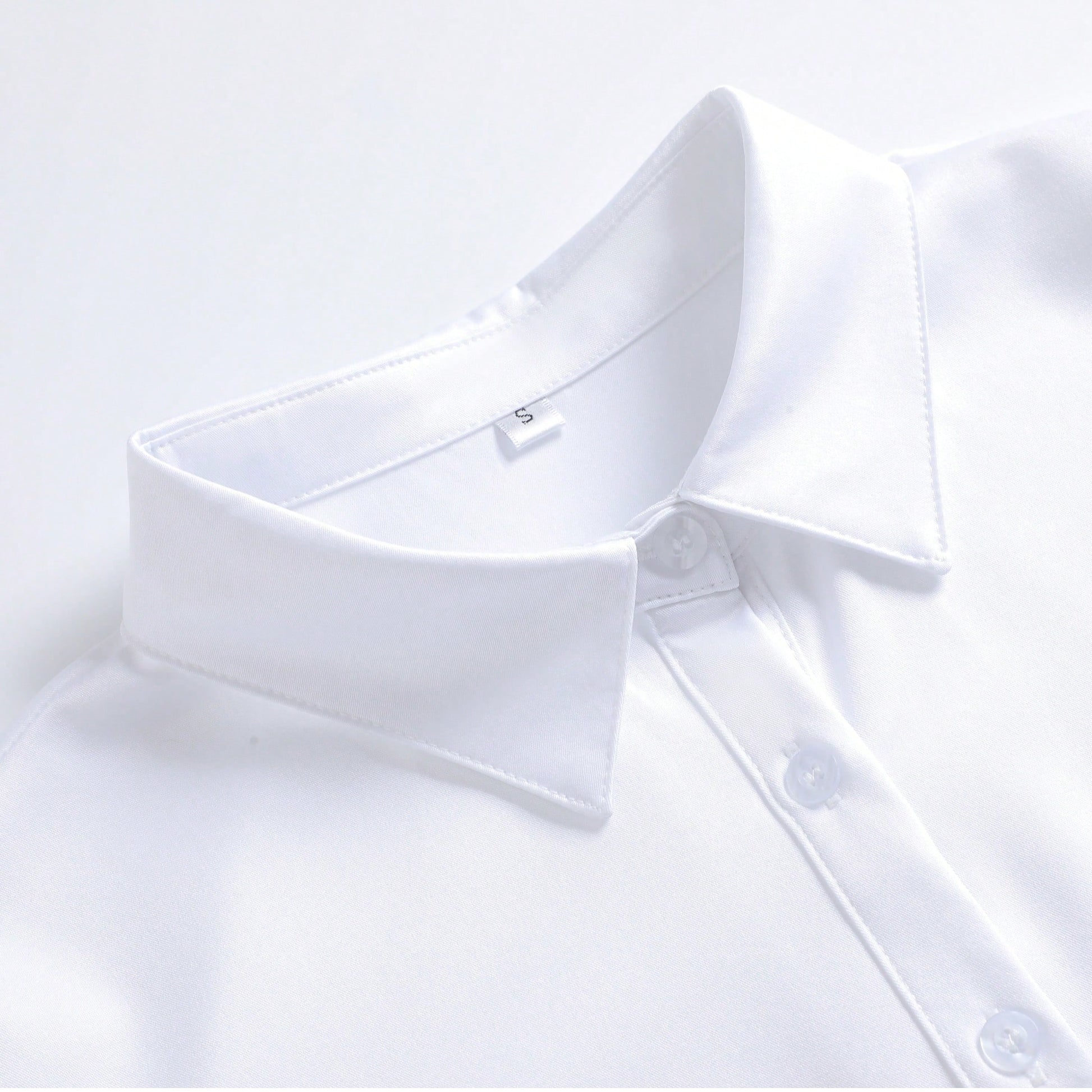 Women's Long Sleeve Wrinkle-Resistant Shirt, White, Professional Formal Workwear Blouse Spring