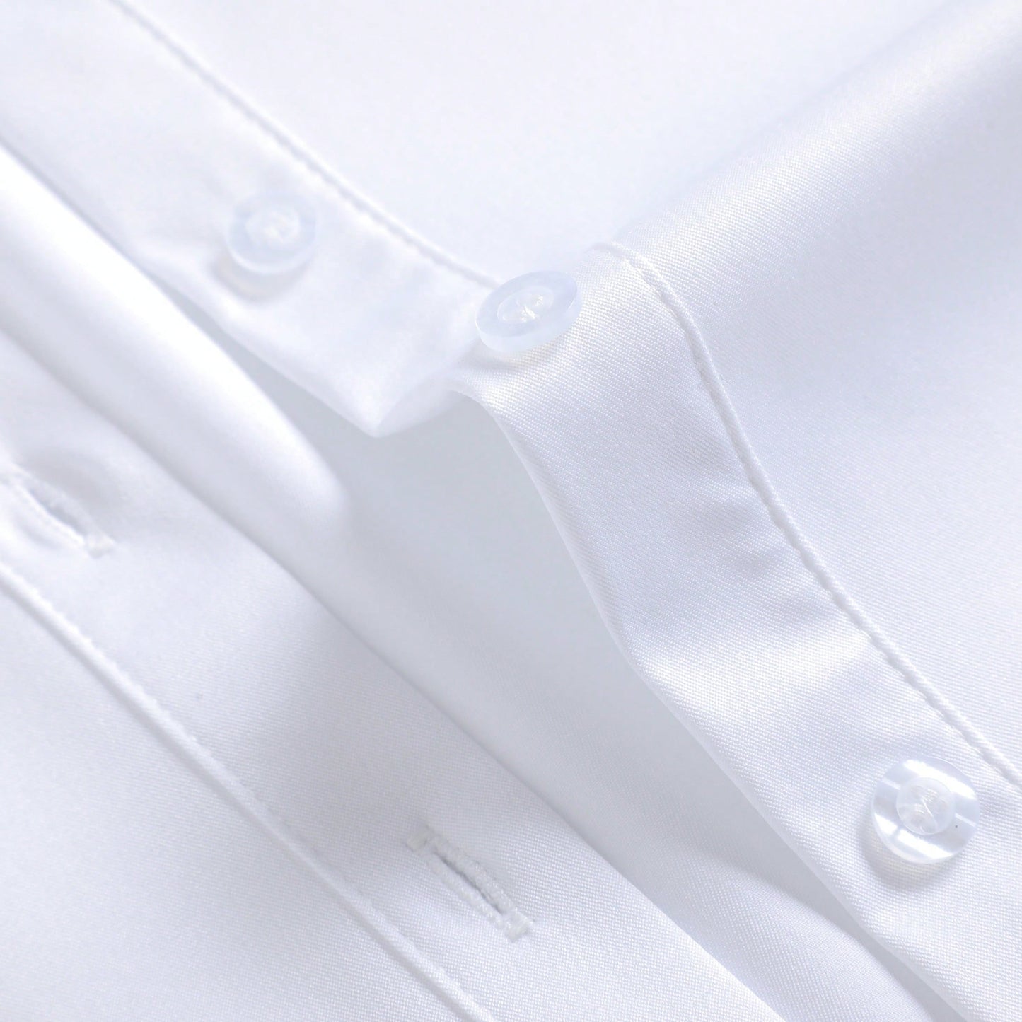 Women's Long Sleeve Wrinkle-Resistant Shirt, White, Professional Formal Workwear Blouse Spring