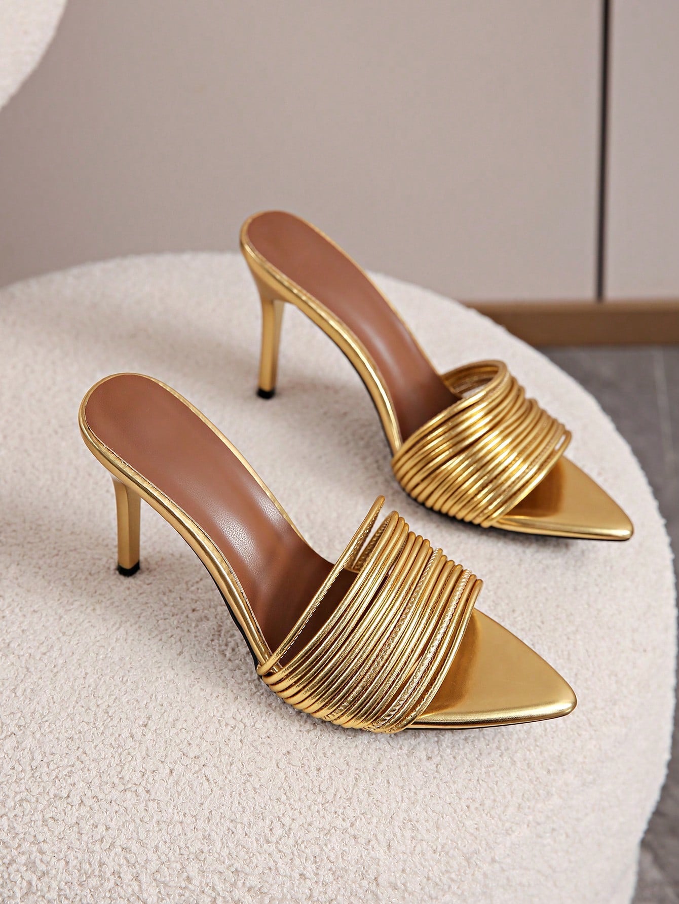 Women's New Open Toe Sandals, Strap Buckle Leopard Print High Heels, Sexy 10CM Super High Heel Sandals, Spring/Summer,Stiletto Heels
