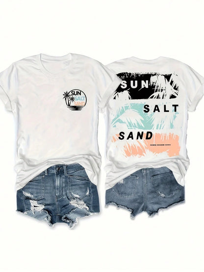 Women's Oversized Loose Fit T-Shirt With Retro Graphic Print, Drop Shoulder Short Sleeve Streetwear Top, Casual Graphic Print T-Shirt With Crew Neck