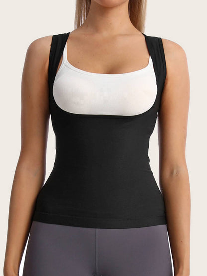 Women's Sports Outdoor Sweat Vest Sauna Suit Body Shaping Waist Belt Fitness Accessory