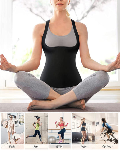 Women's Sports Outdoor Sweat Vest Sauna Suit Body Shaping Waist Belt Fitness Accessory