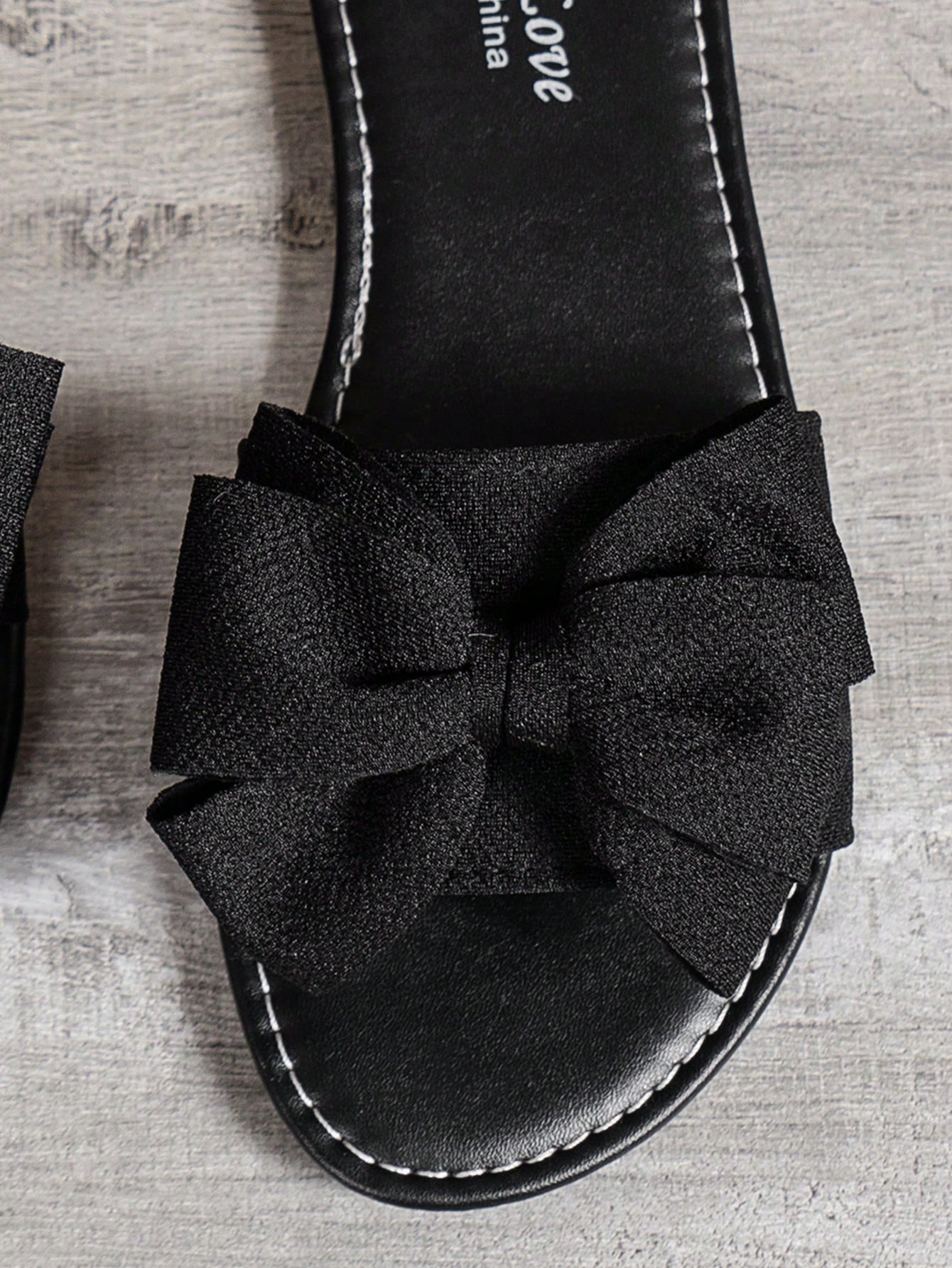 Women's Summer Bow Decor Comfy Sandals, Casual Open Toe Flat Slippers, Round Toe Woven Outdoor Beach Shoes