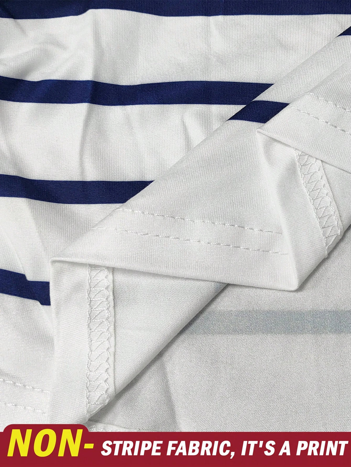 Women's Summer Casual Vacation Multicolor Striped T-Shirt,Navy And White Patterned Outdoor Tops,Fitted Ruched Waist New Arrival Outdoor Wear