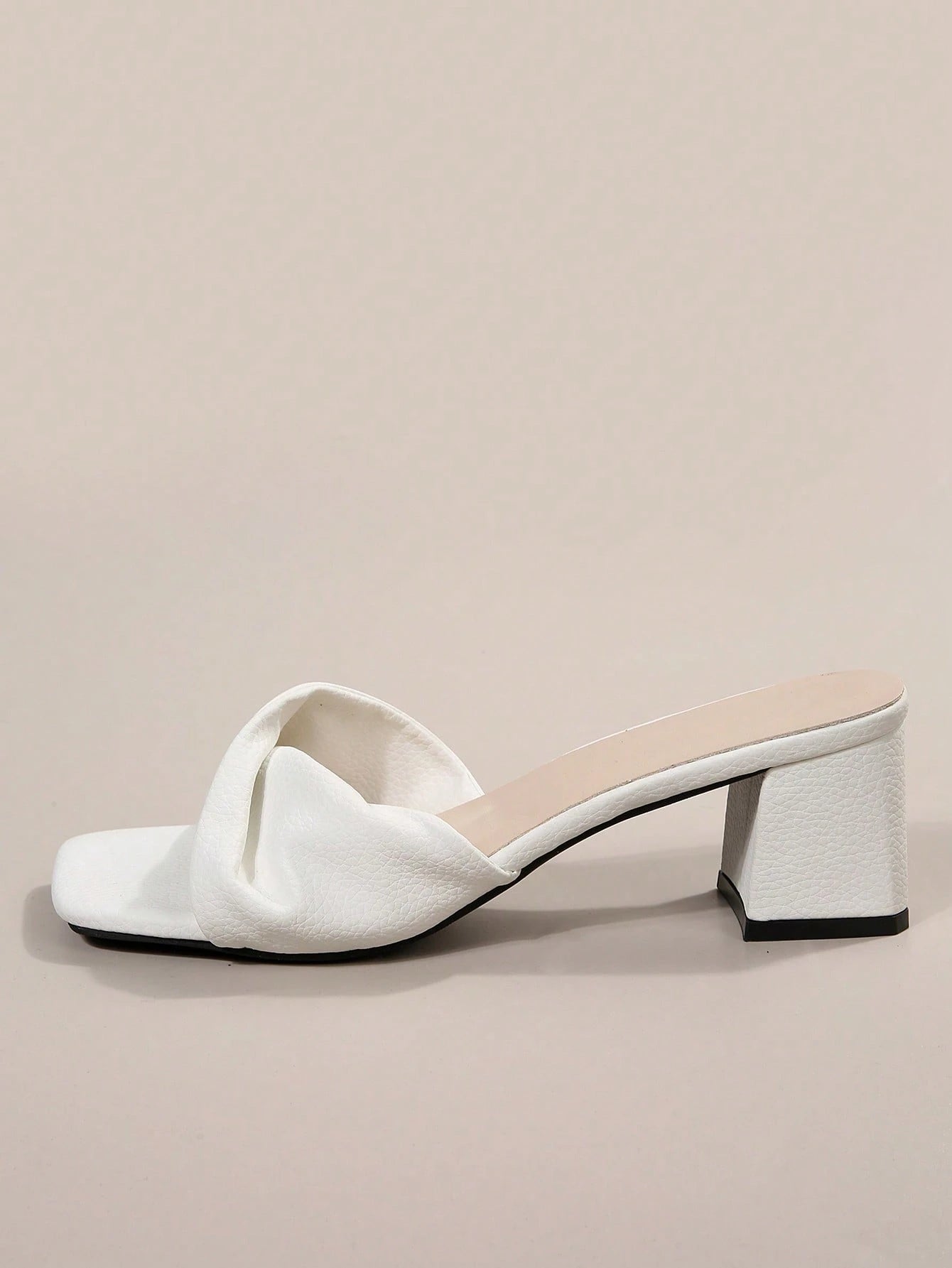Women's Summer New Fashion Stilettos Sandals, Anti-Slip Elegant French Style High Heels, Chunky Heels, Suitable For Dates, Gatherings, Commuting