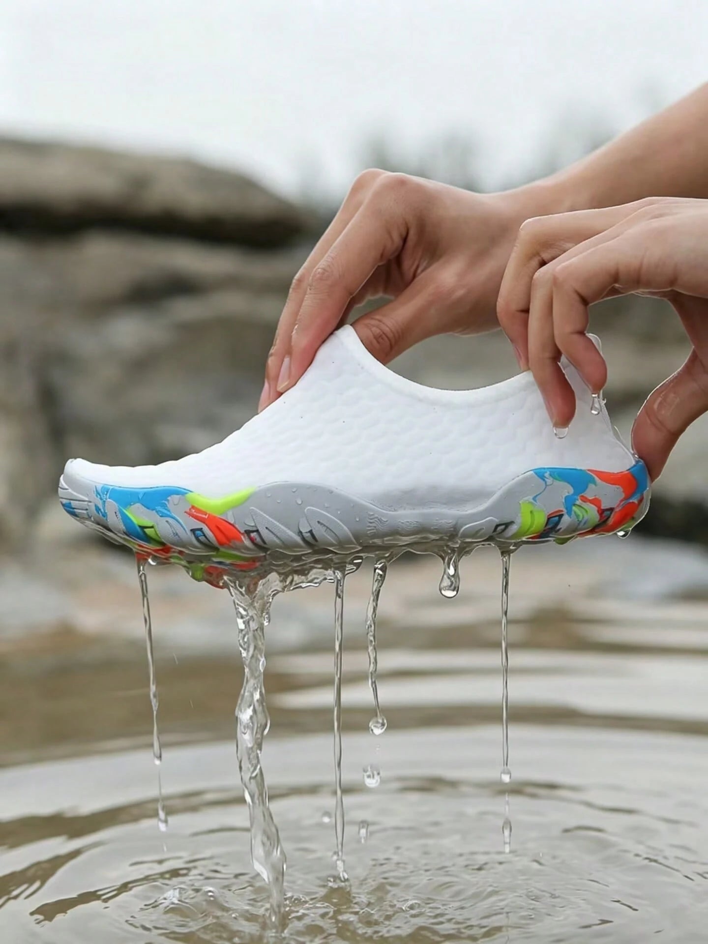 Women's Wading Shoes, Non-Slip Breathable Snorkeling Shoes, Suitable For Swimming Pools, Beach Shoes, Surfing Vacation, Couple Shoes