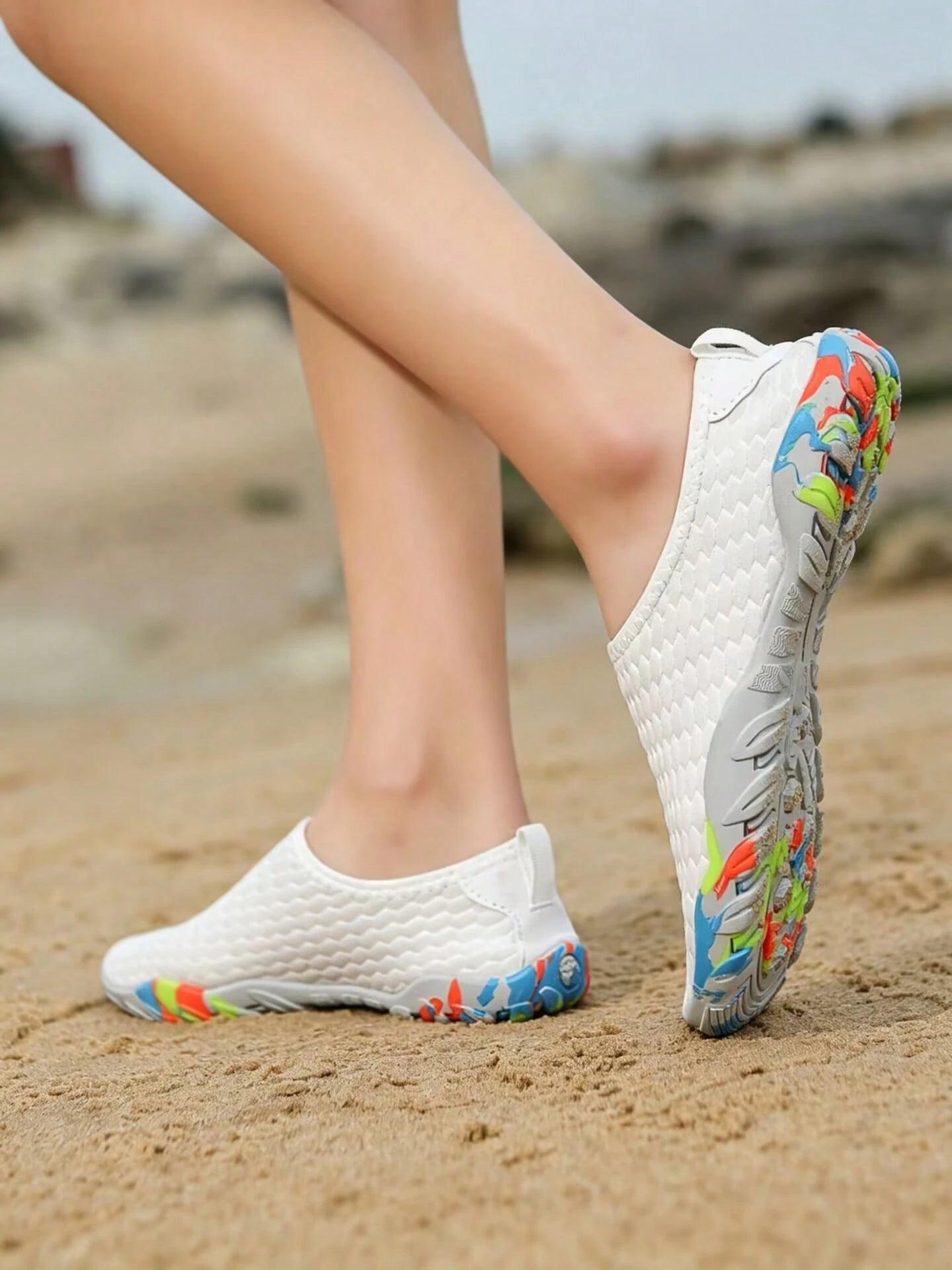 Women's Wading Shoes, Non-Slip Breathable Snorkeling Shoes, Suitable For Swimming Pools, Beach Shoes, Surfing Vacation, Couple Shoes