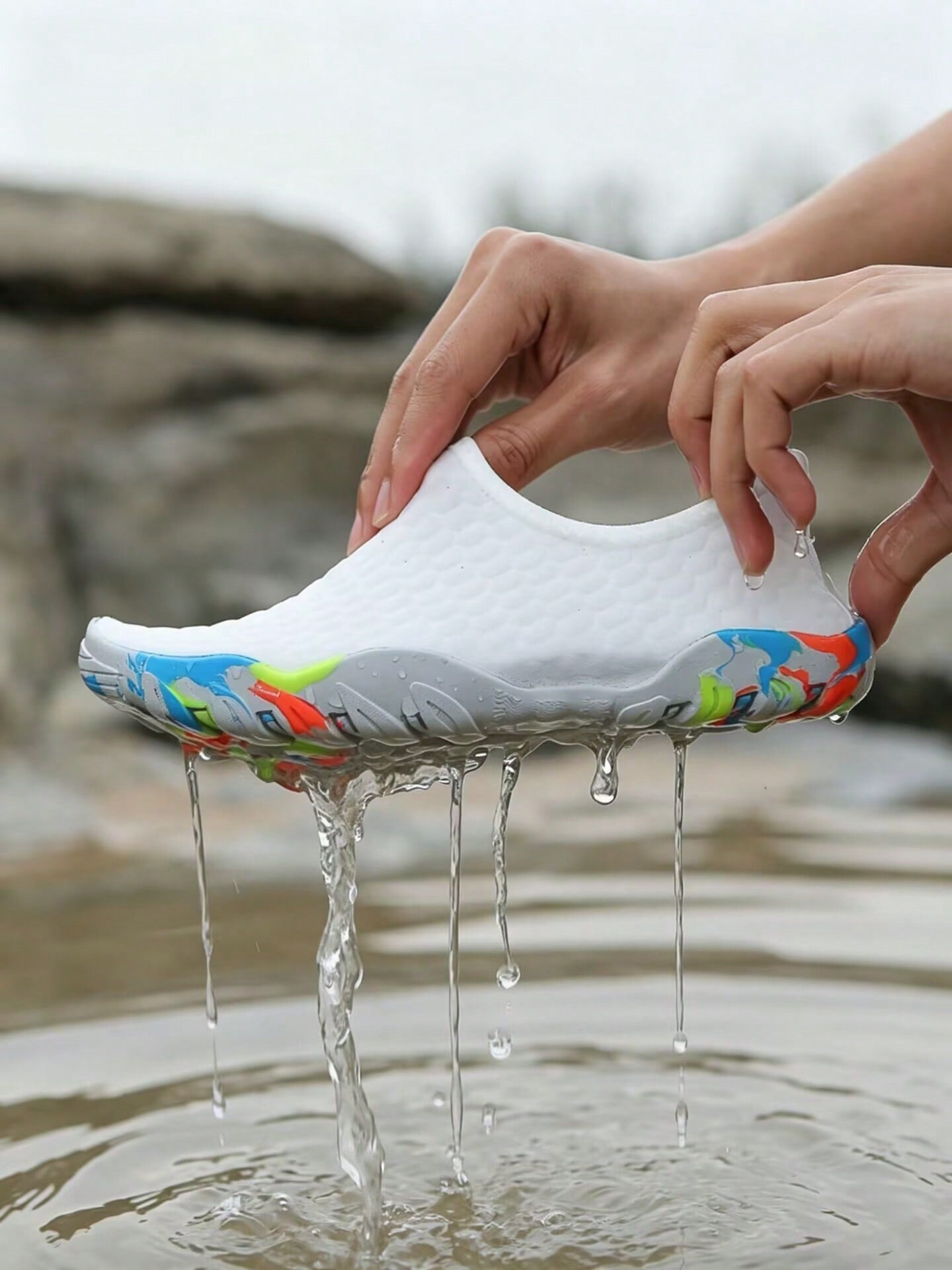 Women's Wading Shoes, Non-Slip Breathable Snorkeling Shoes, Suitable For Swimming Pools, Beach Shoes, Surfing Vacation, Couple Shoes