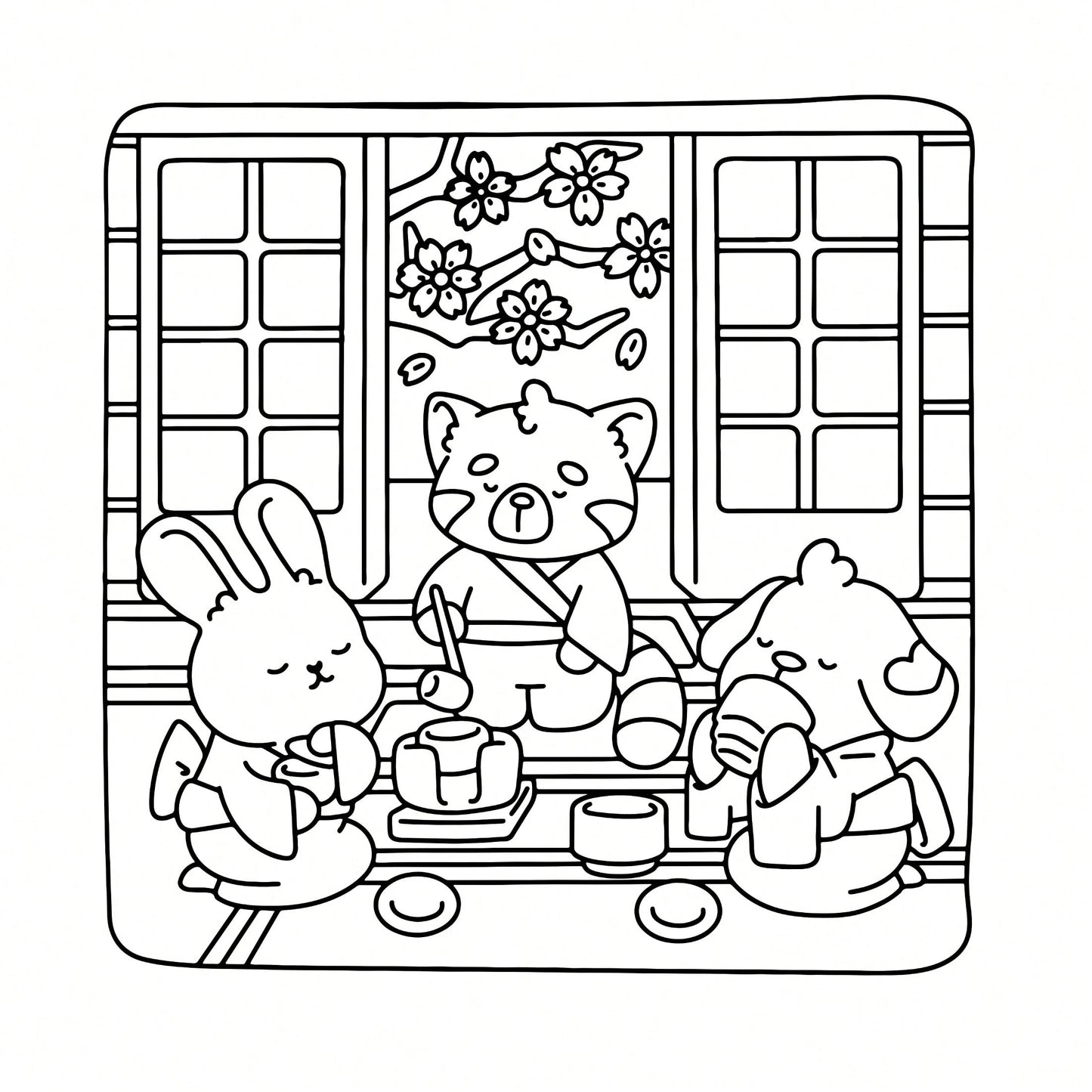 Wonderful Places: Cozy Travel Coloring Book- 40 Pages, 205gsm Thick Opaque Paper| Imaginative Global Destination Scenes (Cute Puppies And Bears Skateboarding Around Iconic Landmarks)| Bold Outlines