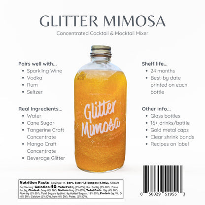 Wood Stove Kitchen - Glitter Mimosa Mixer, 16 fl oz