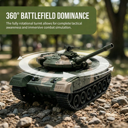 WPOXH All Terrain Off-Road RC Military Tank Toy, 2.4G Wireless Remote Control Army Vehicle, Simulation Camouflage Model Gift For Boys Kids Birthday Present