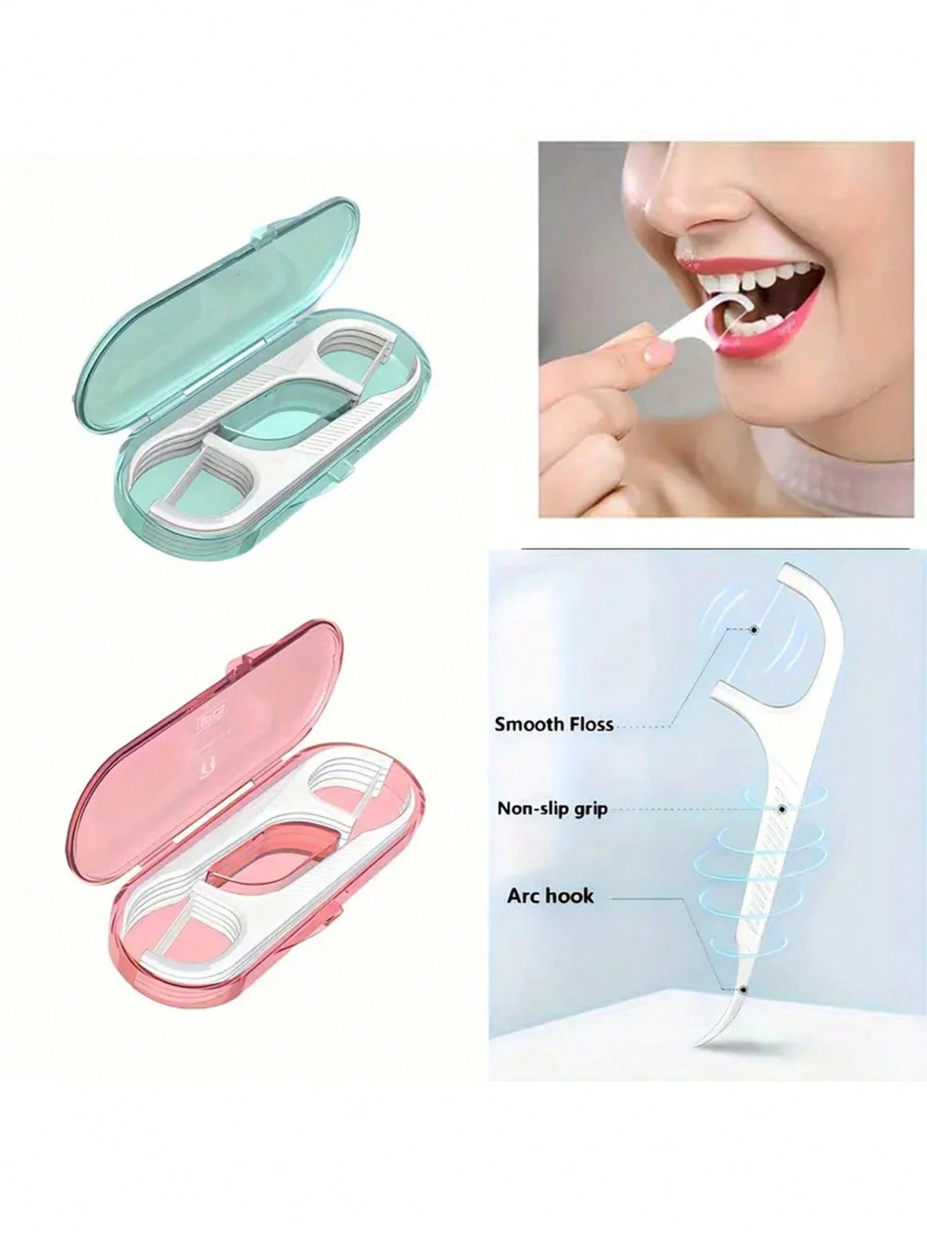 X Milania 10 Dental Floss Per Box- Portable, Effective, And Essential Travel Oral Care For Cleaning Food Residue With Multiple Sets To Choose From