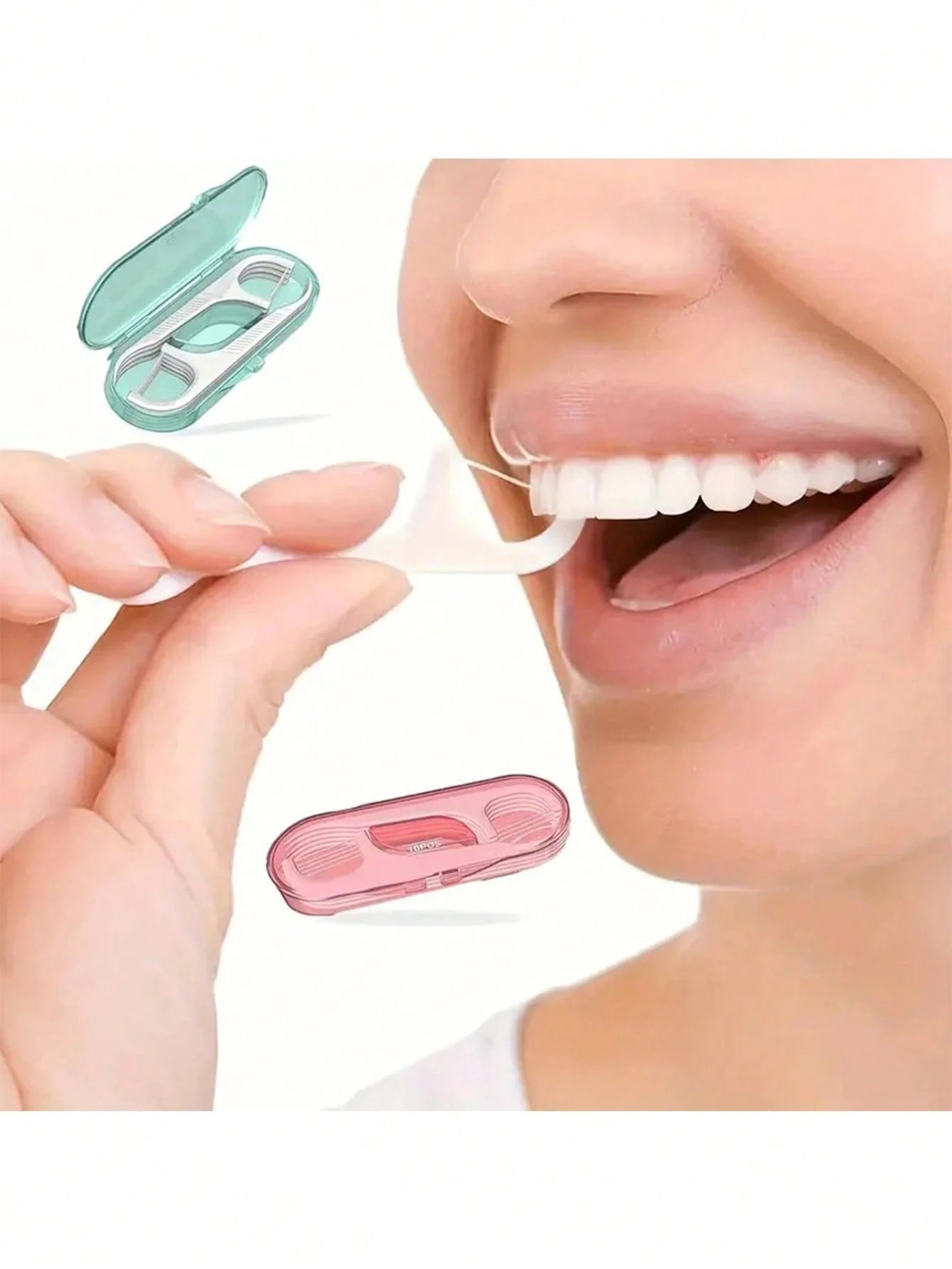 X Milania 10 Dental Floss Per Box- Portable, Effective, And Essential Travel Oral Care For Cleaning Food Residue With Multiple Sets To Choose From