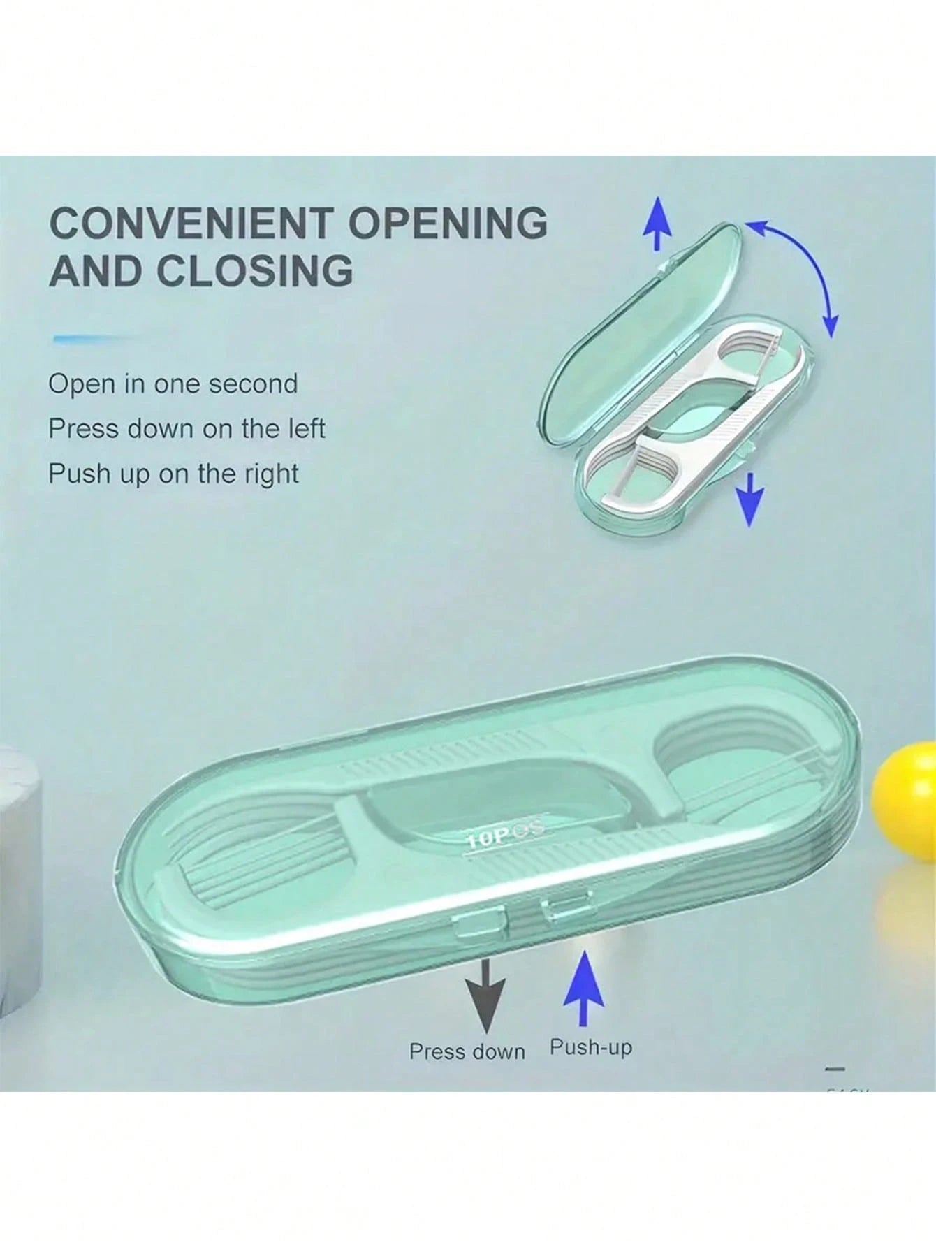 X Milania 10 Dental Floss Per Box- Portable, Effective, And Essential Travel Oral Care For Cleaning Food Residue With Multiple Sets To Choose From