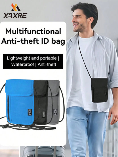 XAXRE Travel Neck Wallet (5.5 Inches Long X 7.9 Inches Wide), RFID Anti-Theft Passport Holder (Crossbody/Neck), Adjustable Strap Length (21.3 Inches), Secure And Lightweight Passport Travel Wallet, Me