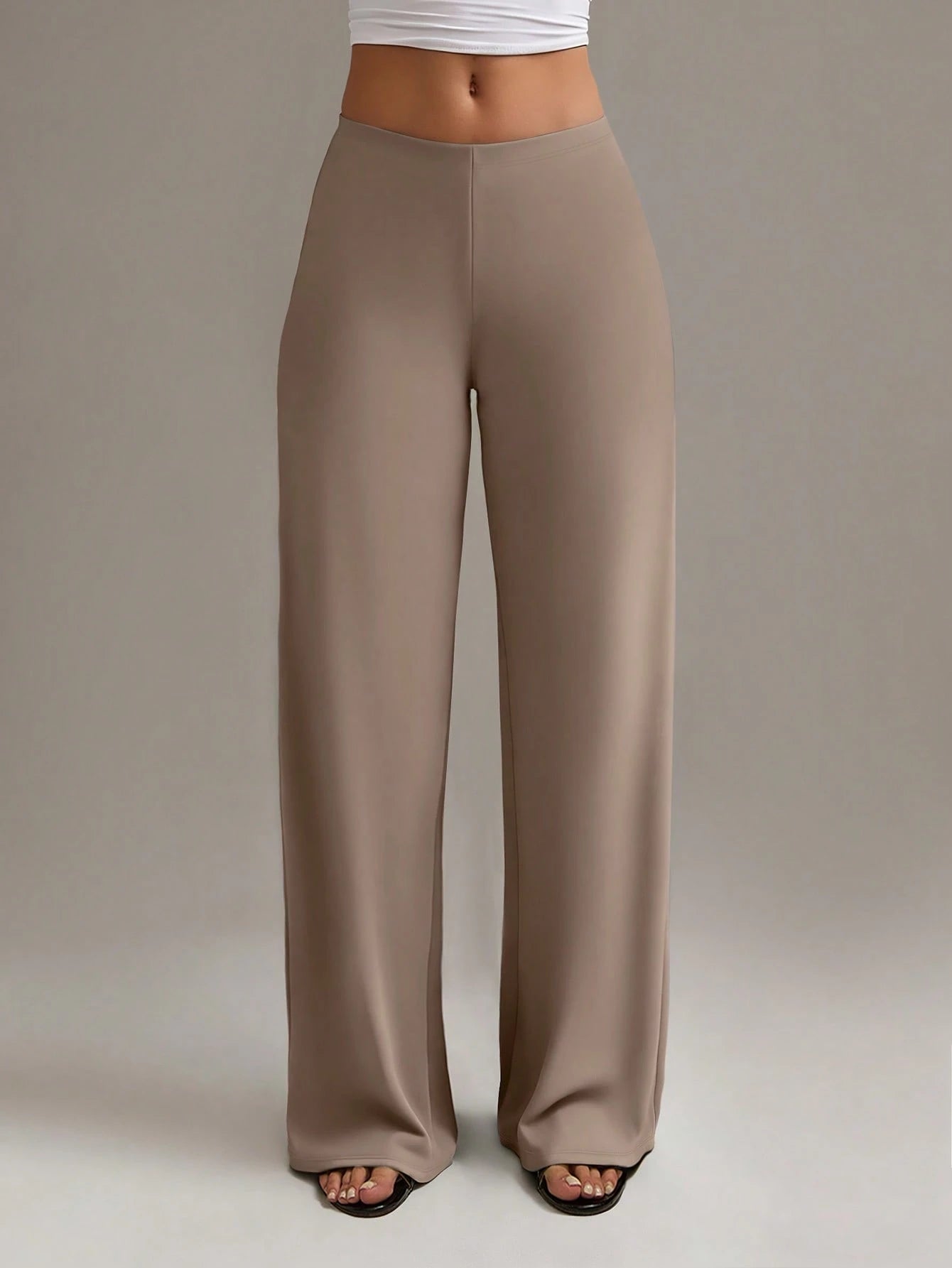 XLLAIS Women's Fashion High Waist Straight Leg Pants Casual Spring, Work To Weekend
