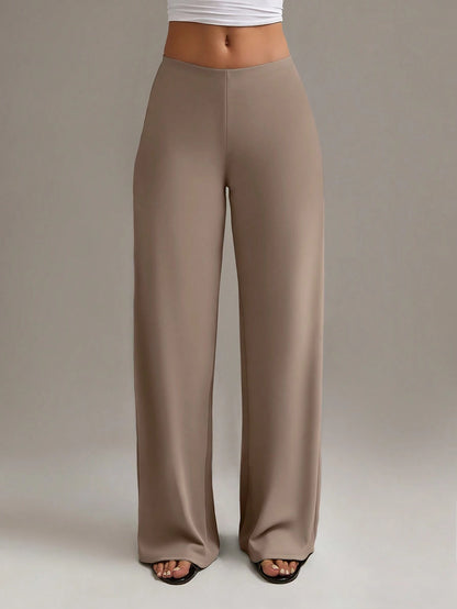 XLLAIS Women's Fashion High Waist Straight Leg Pants Casual Spring, Work To Weekend