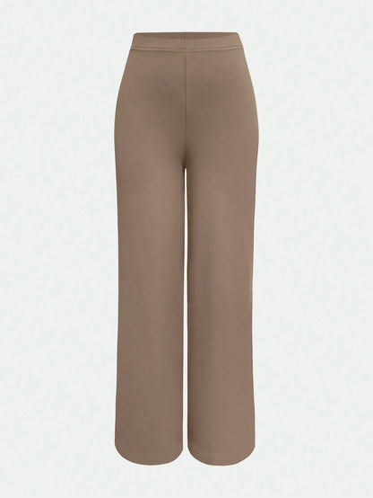 XLLAIS Women's Fashion High Waist Straight Leg Pants Casual Spring, Work To Weekend