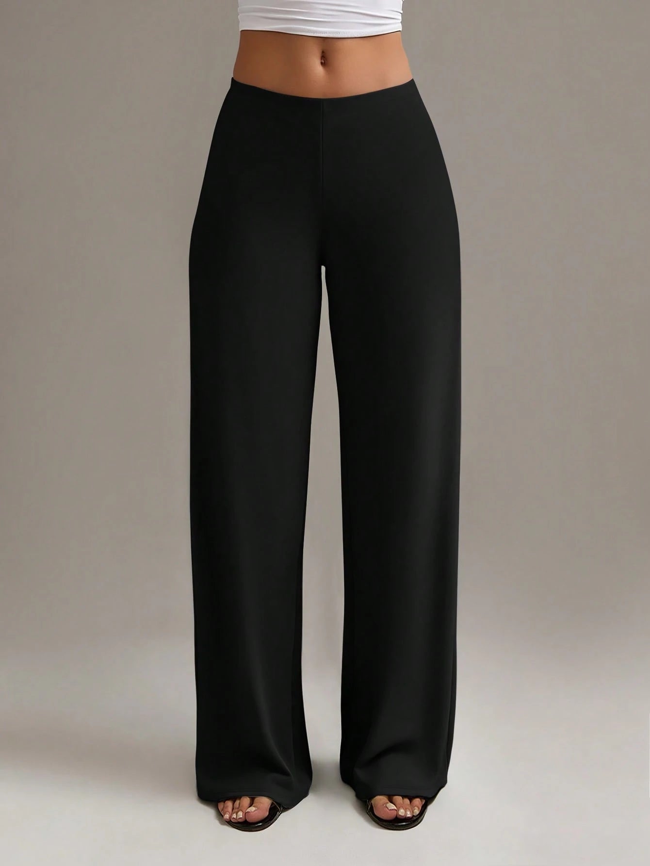 XLLAIS Women's Fashion High Waist Straight Leg Pants Casual Spring, Work To Weekend