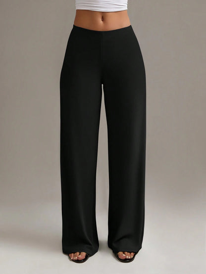 XLLAIS Women's Fashion High Waist Straight Leg Pants Casual Spring, Work To Weekend